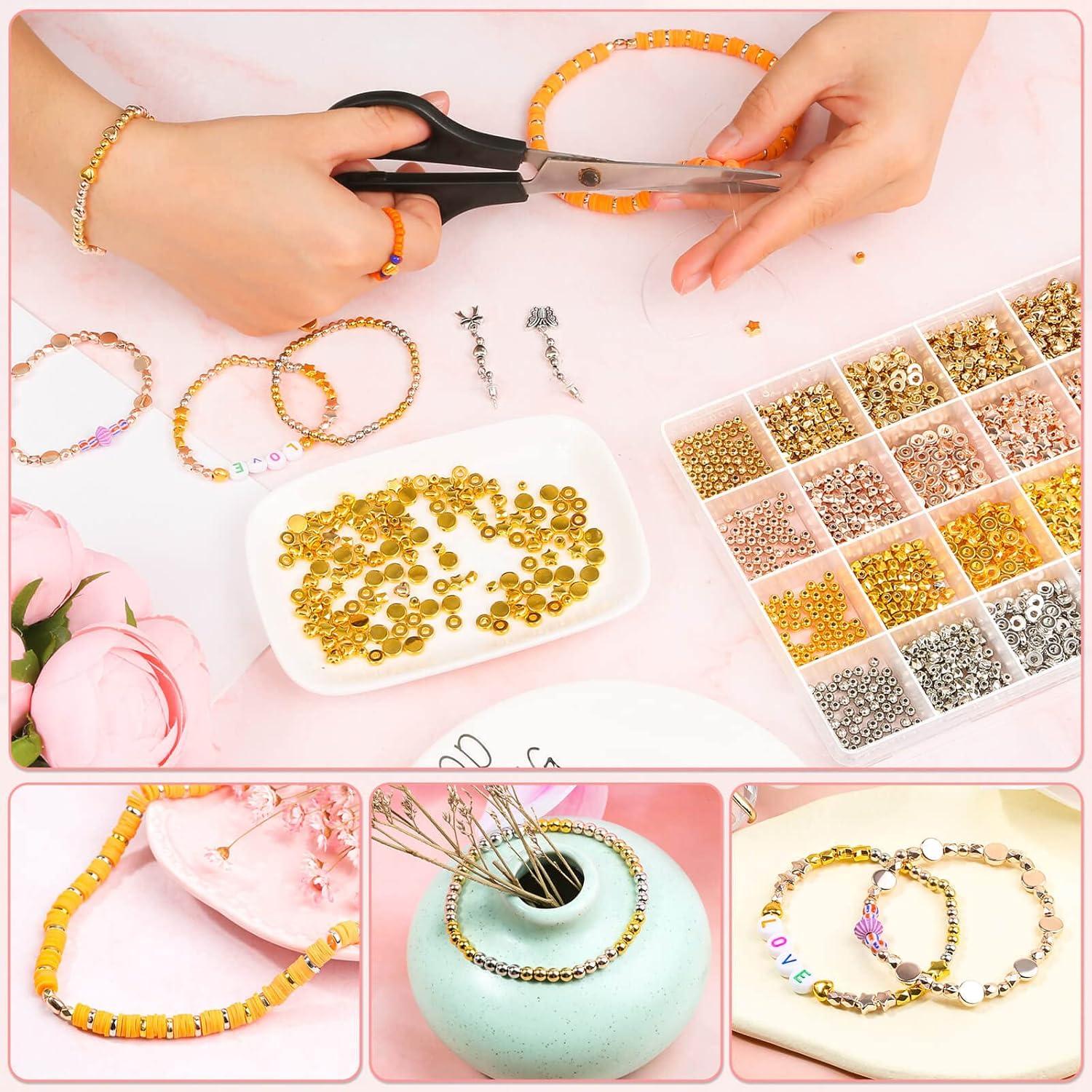 2160 Piezas Perlas Espaciadoras Selizo para Joyería DIY