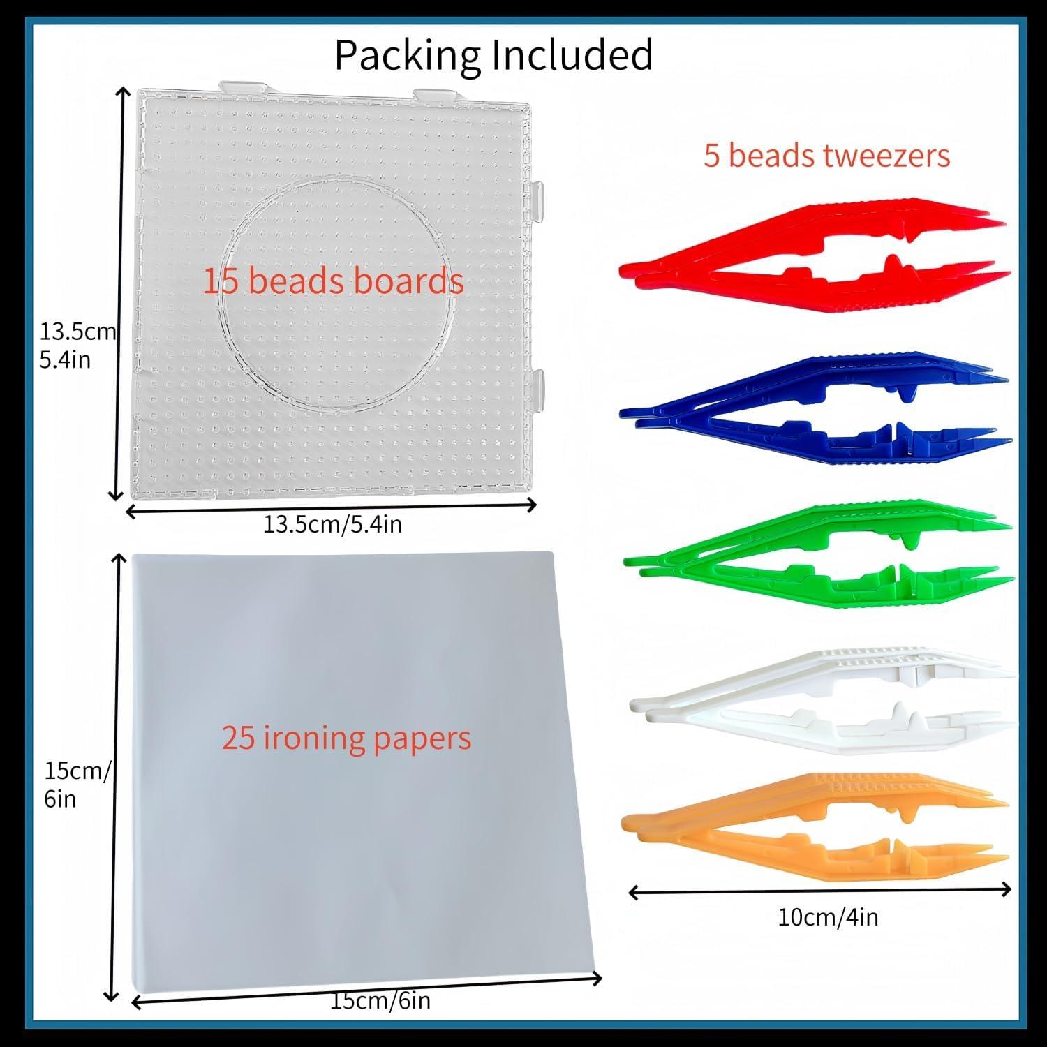Set de 40 Piezas Tableros de Perlas Fuse WHZAZGW 5 mm