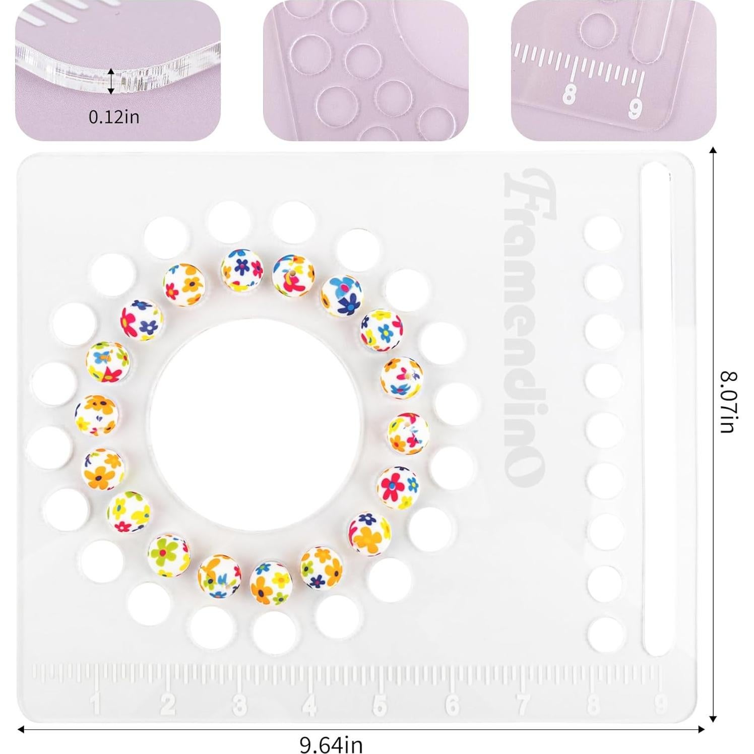 Tablero de Diseño de Perlas Framendino Acrílico 24.5x20.5cm