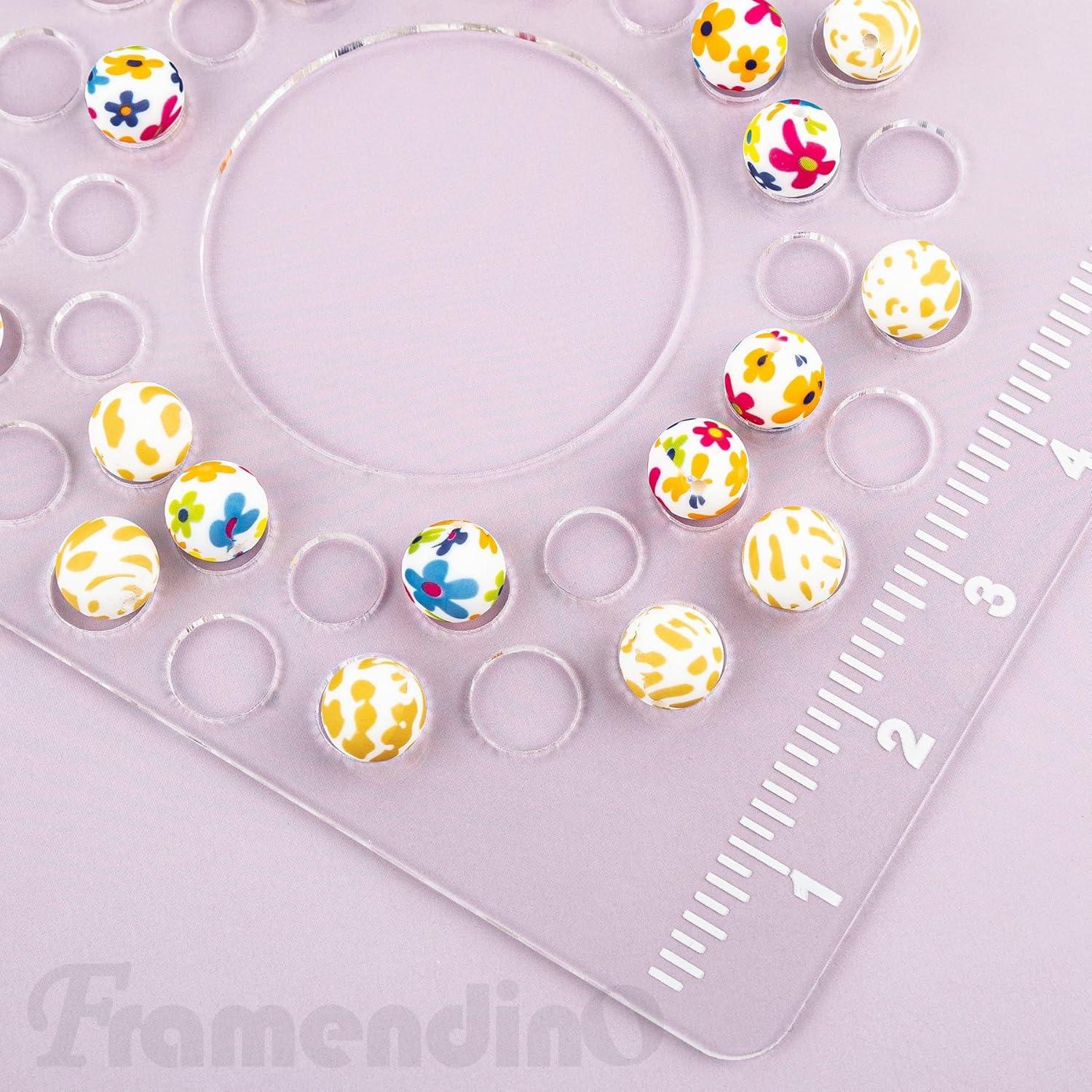 Tablero de Diseño de Perlas Framendino Acrílico 24.5x20.5cm