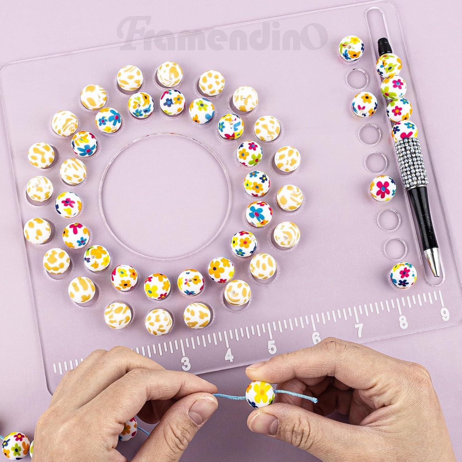 Tablero de Diseño de Perlas Framendino Acrílico 24.5x20.5cm