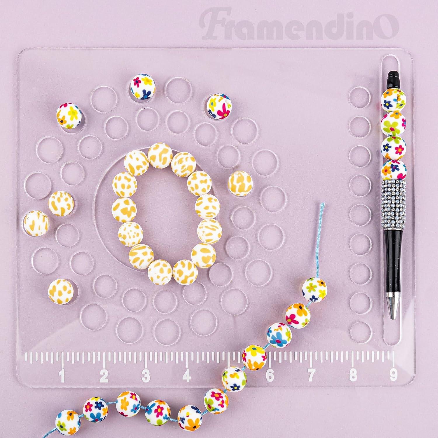 Tablero de Diseño de Perlas Framendino Acrílico 24.5x20.5cm