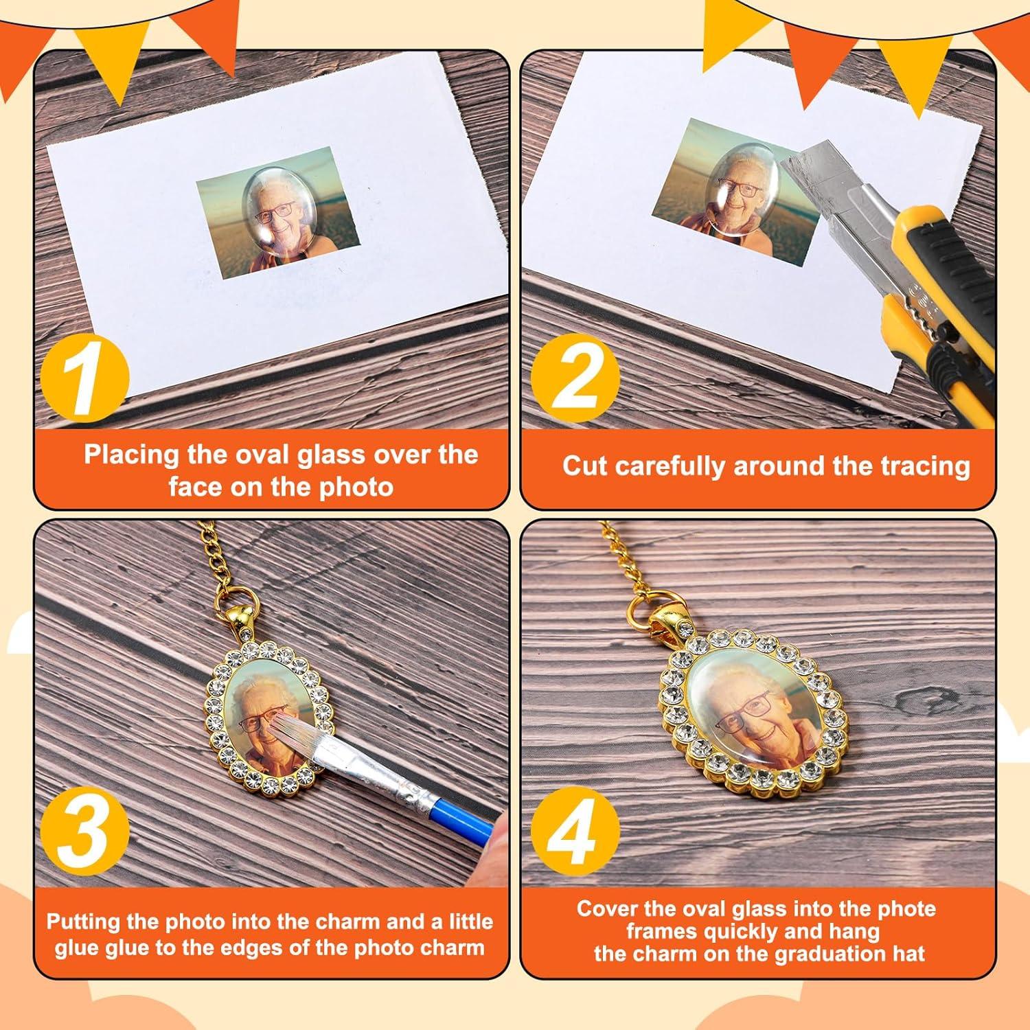 Borlas de Graduación XunYee con Encanto Foto 2025 Negro y Dorado