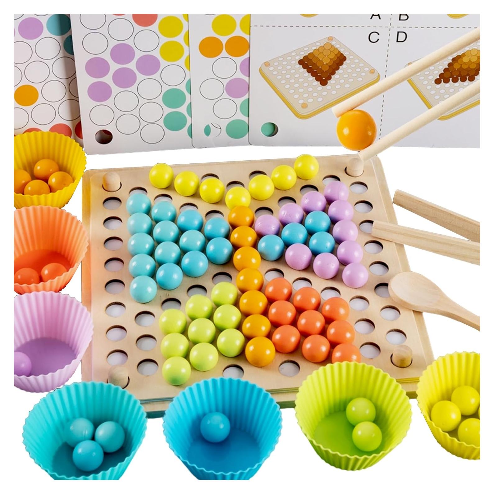 Juego de Mesa Educativo RAINBOW TOYFROG 3 en 1 - Motricidad Fina