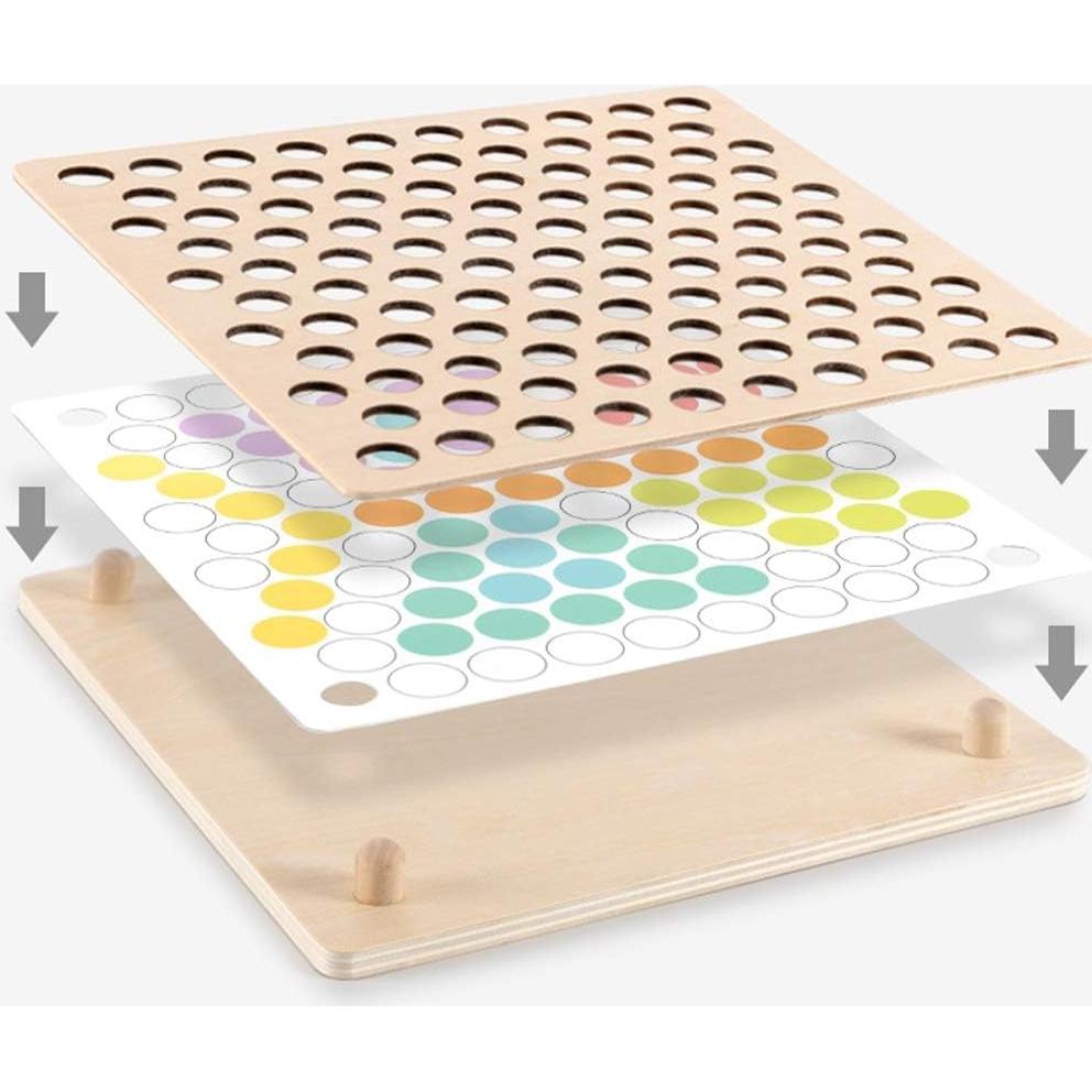 Juego de Mesa Educativo RAINBOW TOYFROG 3 en 1 - Motricidad Fina