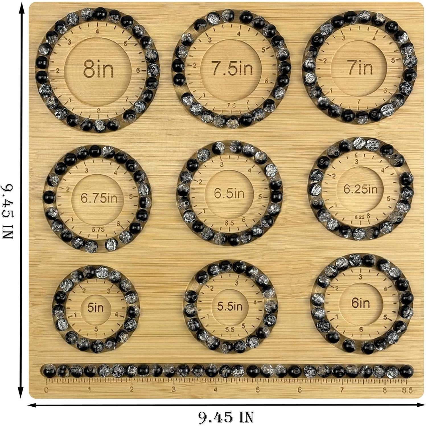 Tablero de Cuentas Petoysoso de Bambú para Joyas 24x24 cm
