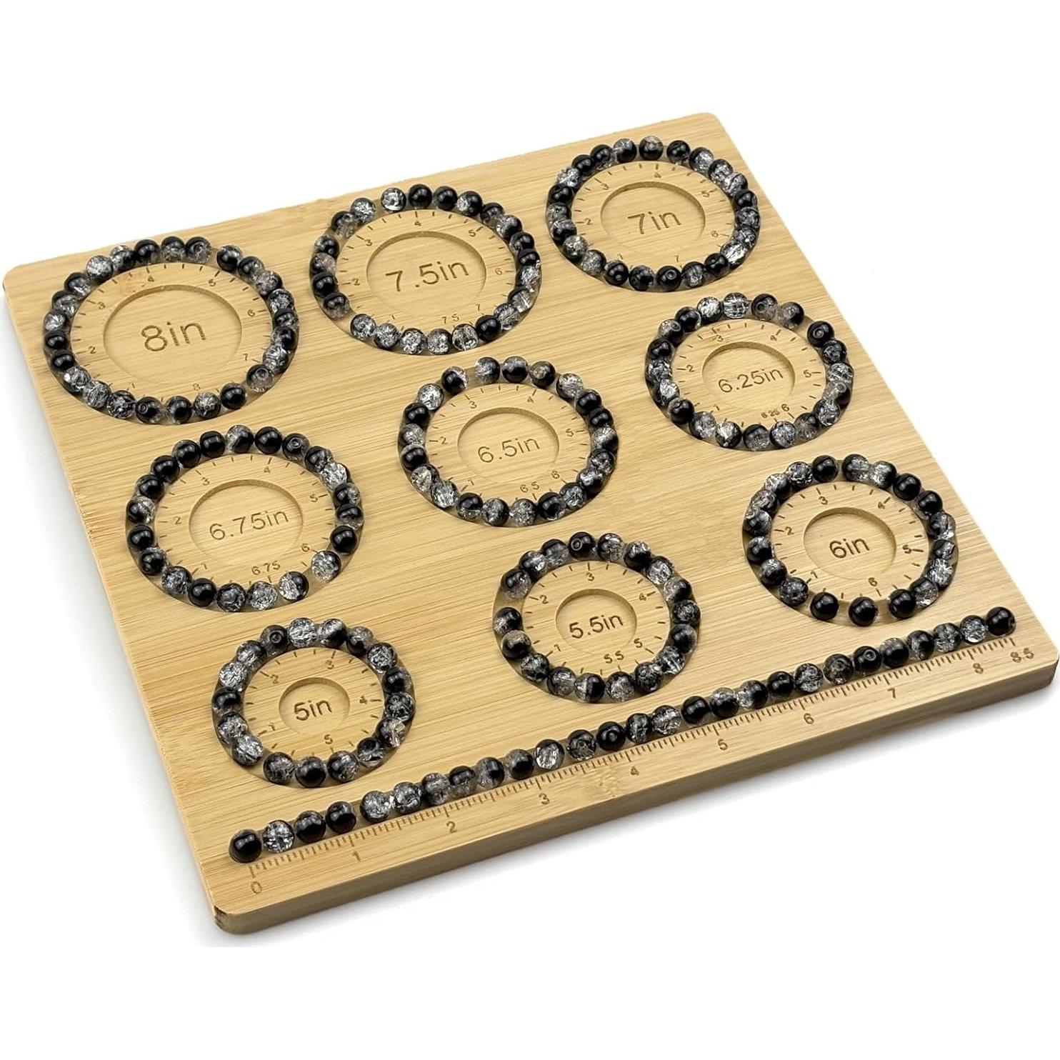 Tablero de Cuentas Petoysoso de Bambú para Joyas 24x24 cm