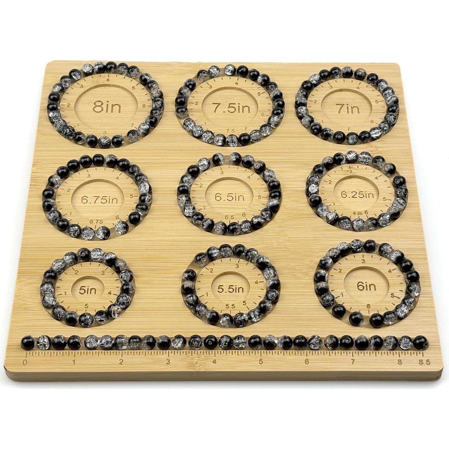 Tablero de Cuentas Petoysoso de Bambú para Joyas 24x24 cm