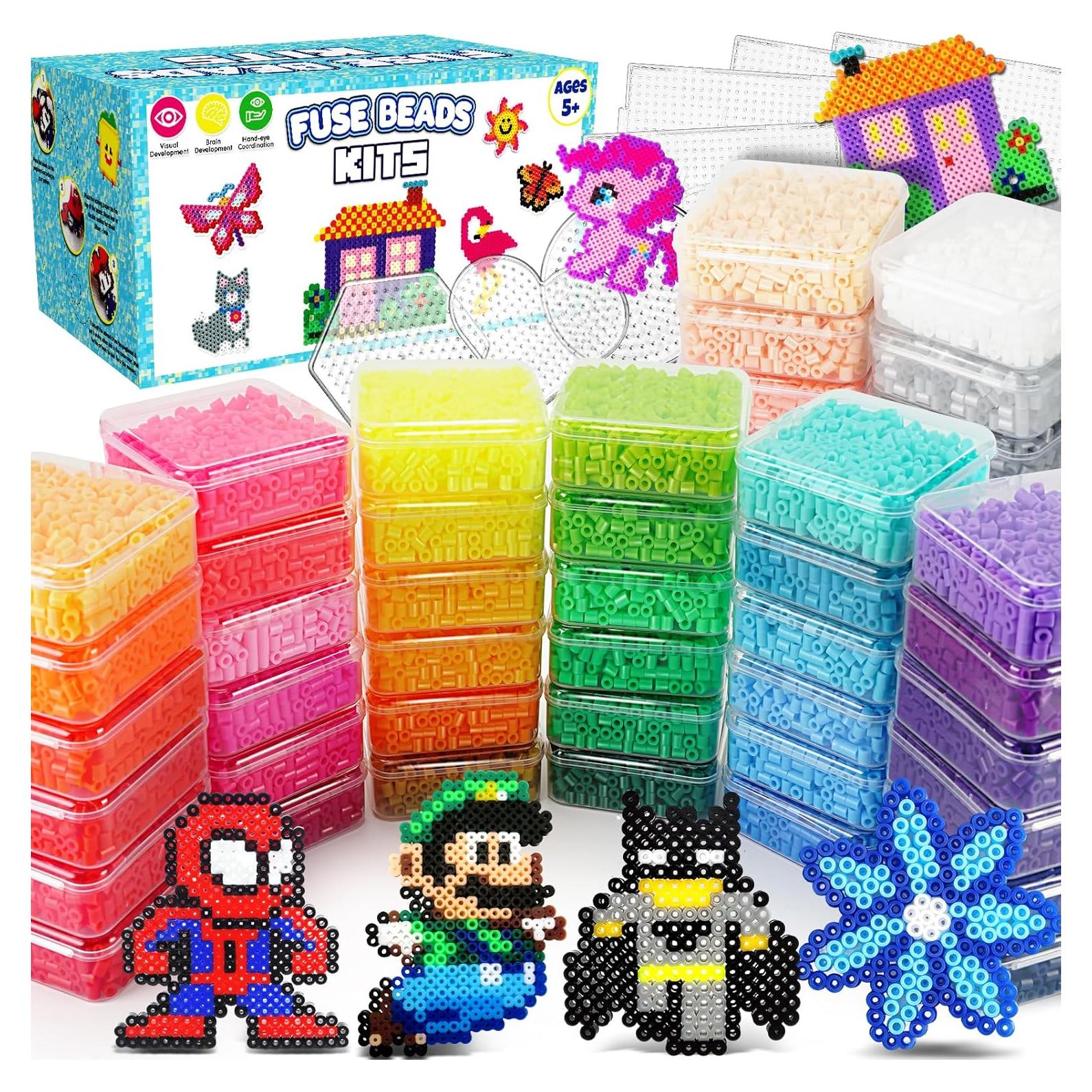 Kit de Perlas Fusibles FUNZBO 31000 Piezas 48 Colores