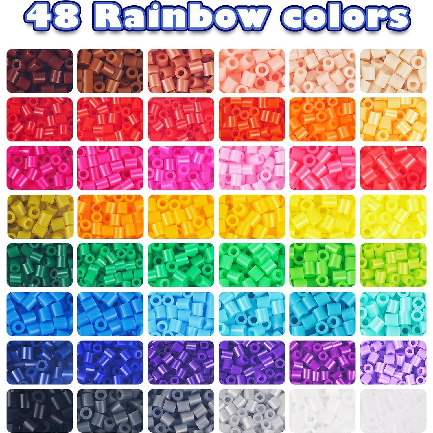 Kit de Perlas Fusibles FUNZBO 31000 Piezas 48 Colores