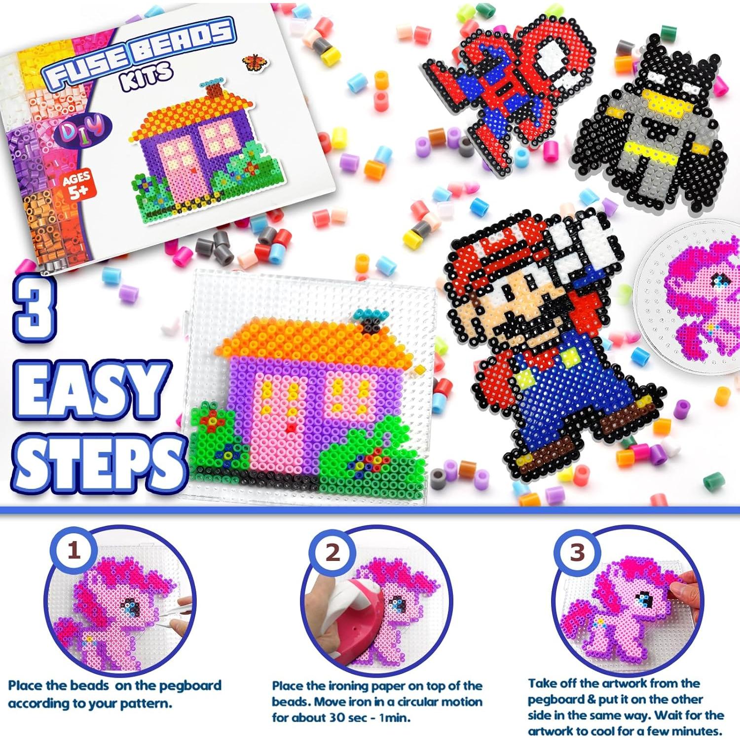 Kit de Perlas Fusibles FUNZBO 31000 Piezas 48 Colores