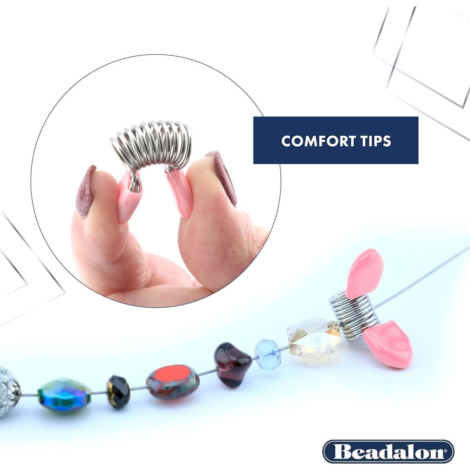 Detenedor de Cuentas Beadalon Grande 6 Piezas Acero Inoxidable