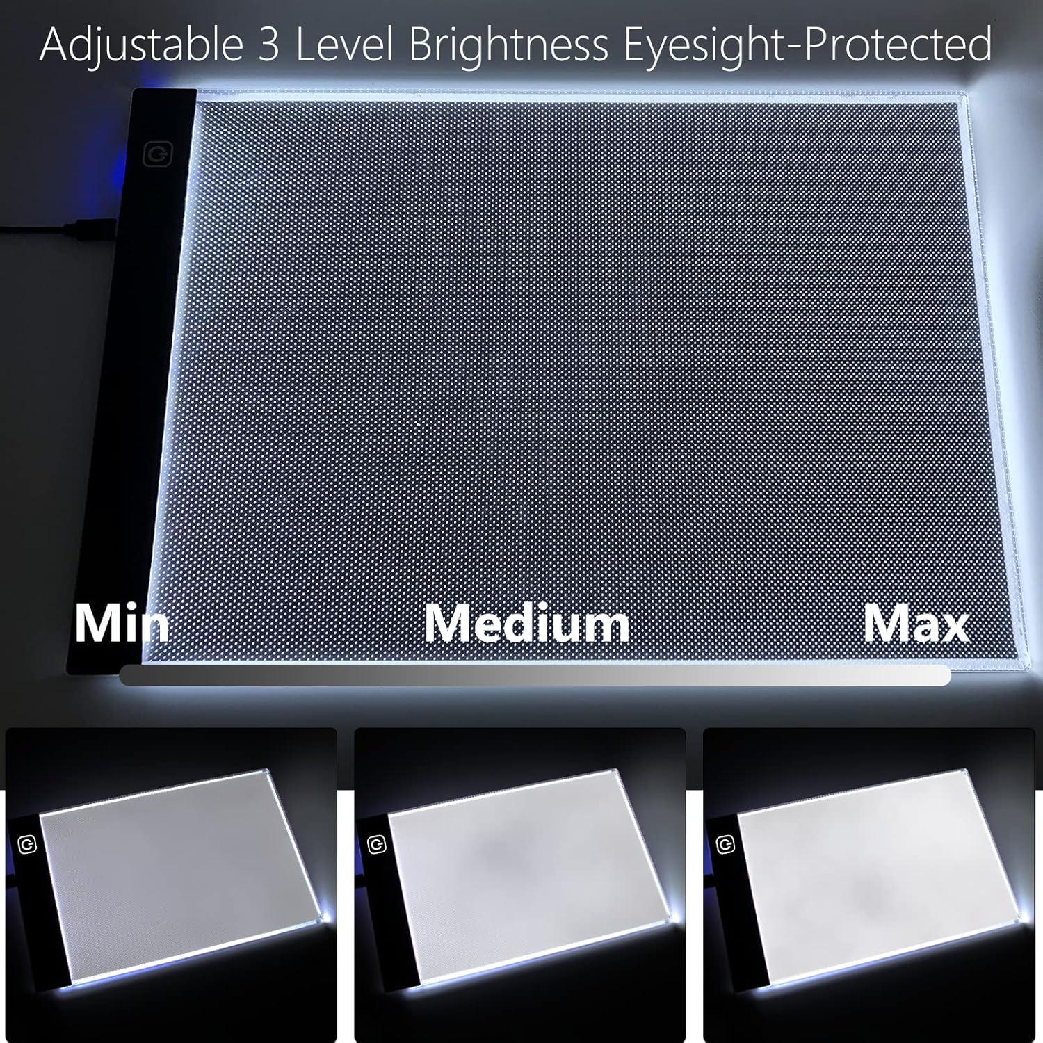 Pad de Luz A4 Sponake para Pintura de Diamantes 30x22.86cm