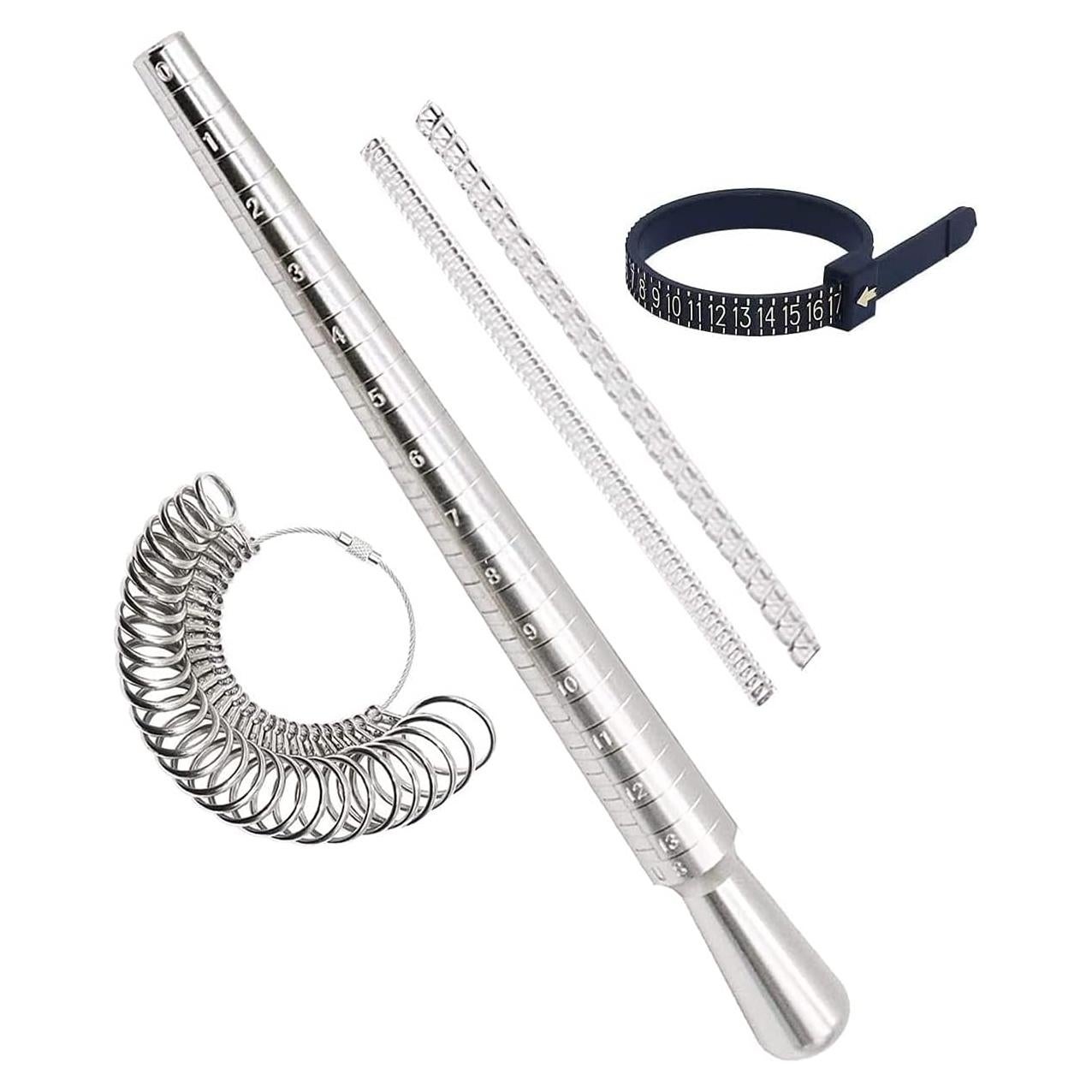 Medidor de Tamaño de Anillo Heymous con Mandril y Ajustadores