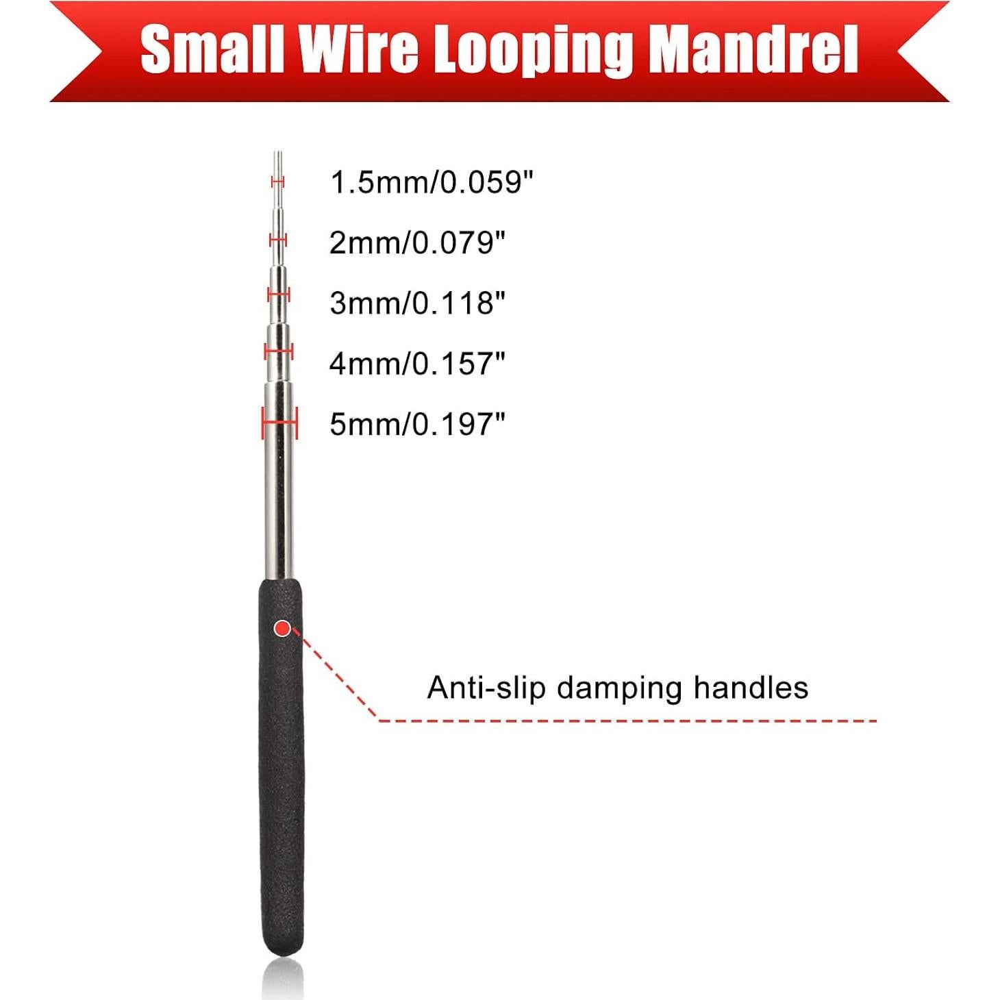 Mandril de Bucles de Alambre SPEEDWOX 3 Pcs Negro 13.97 cm