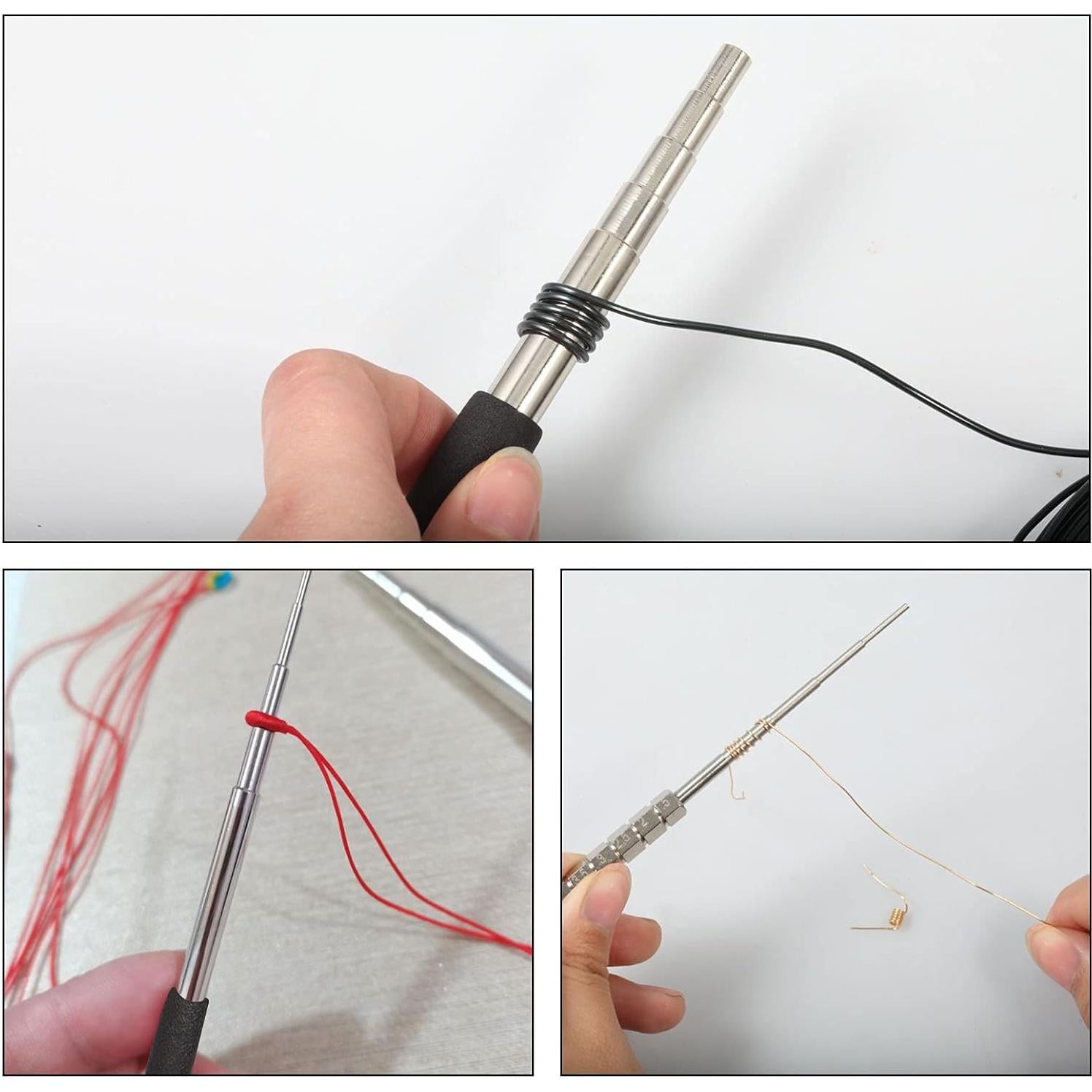 Mandril de Bucles de Alambre SPEEDWOX 3 Pcs Negro 13.97 cm