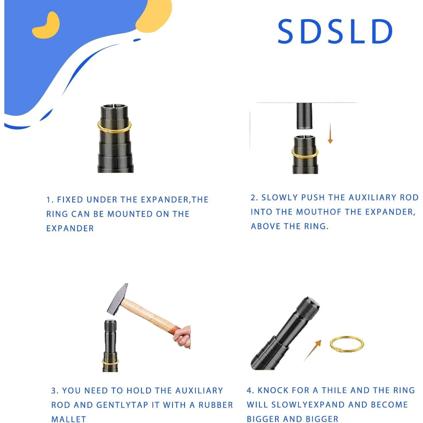 Herramienta Estiradora de Anillos SDSLD Acero Cromado