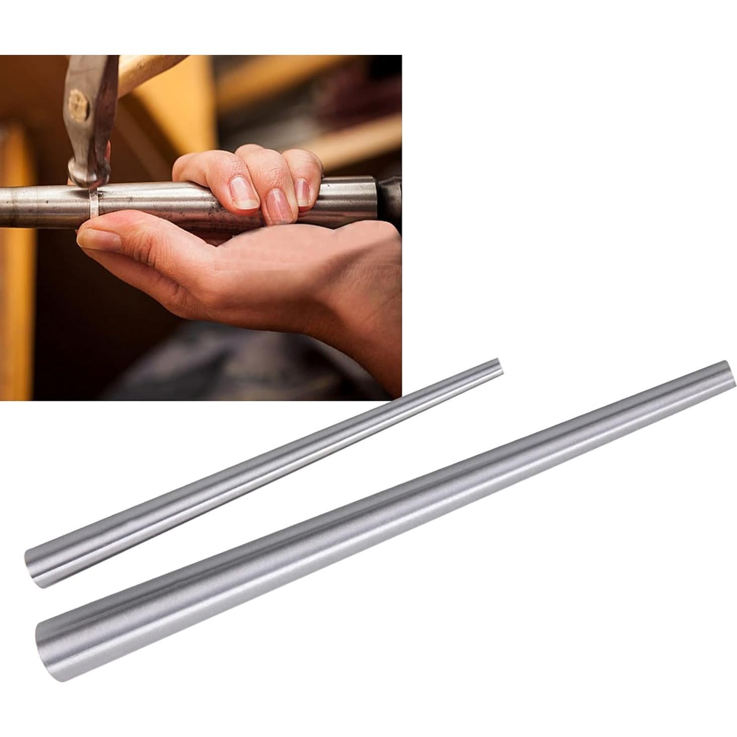 Agrandador de Anillos Acero Inoxidable 18.5cm y 27cm Joyería