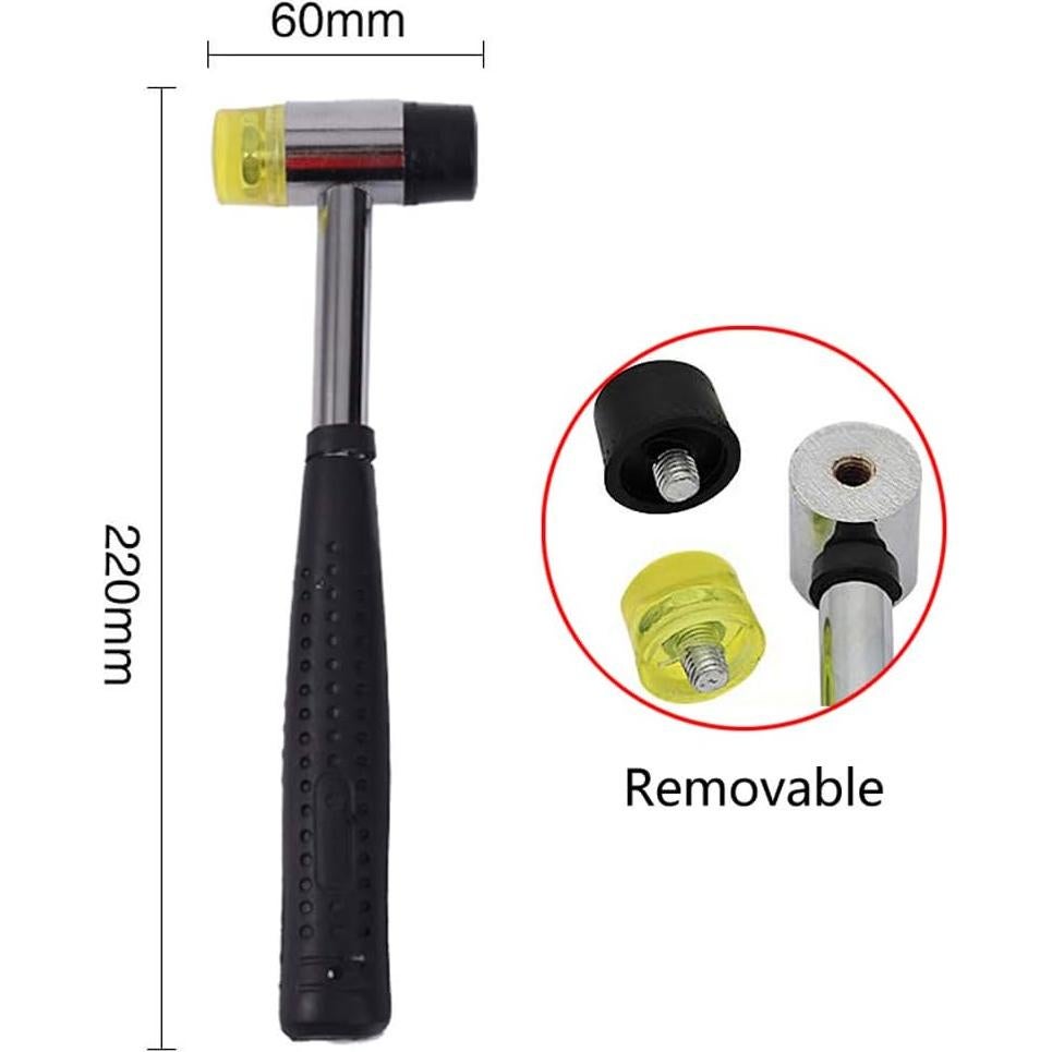 Kit de Herramientas para Joyeros - Martillo de Goma y Mandril de Anillo de Madera