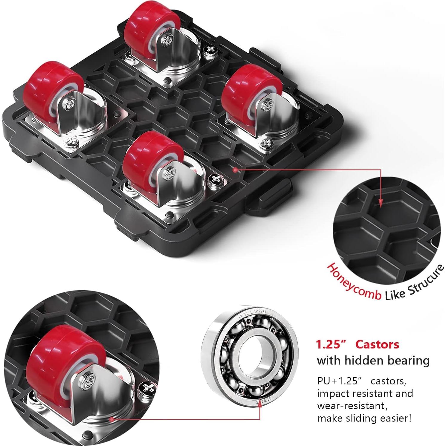 Juego de Mover Muebles ONEON con Ruedas y Elevador 299 kg