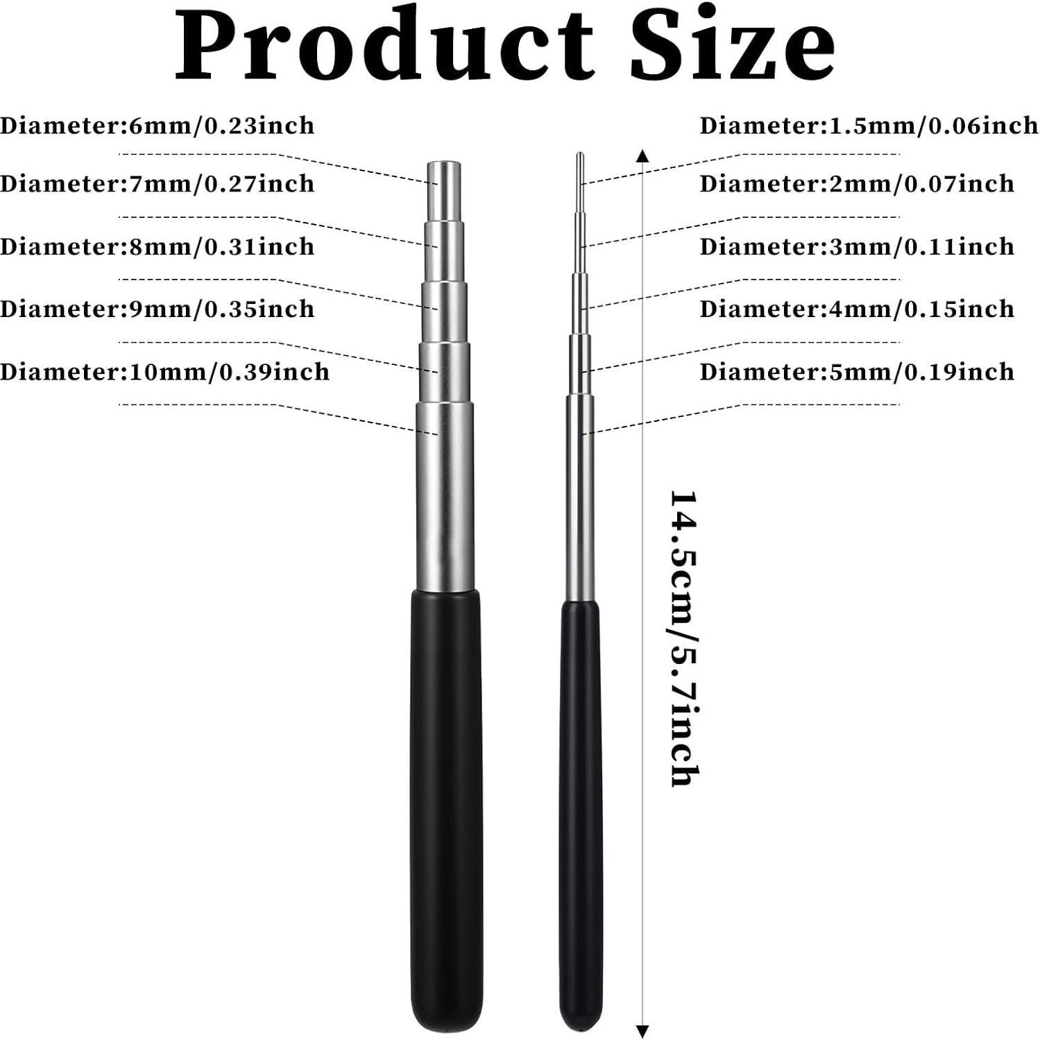 Juego de herramientas de bobinado Sliverdew 2 piezas 1.5-10mm