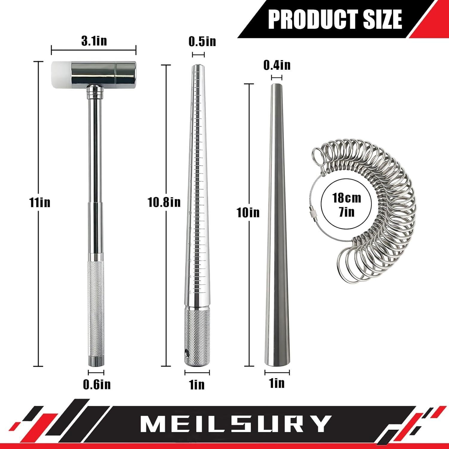 Kit de Medición de Tamaño de Anillo MeilsurY 4 Piezas