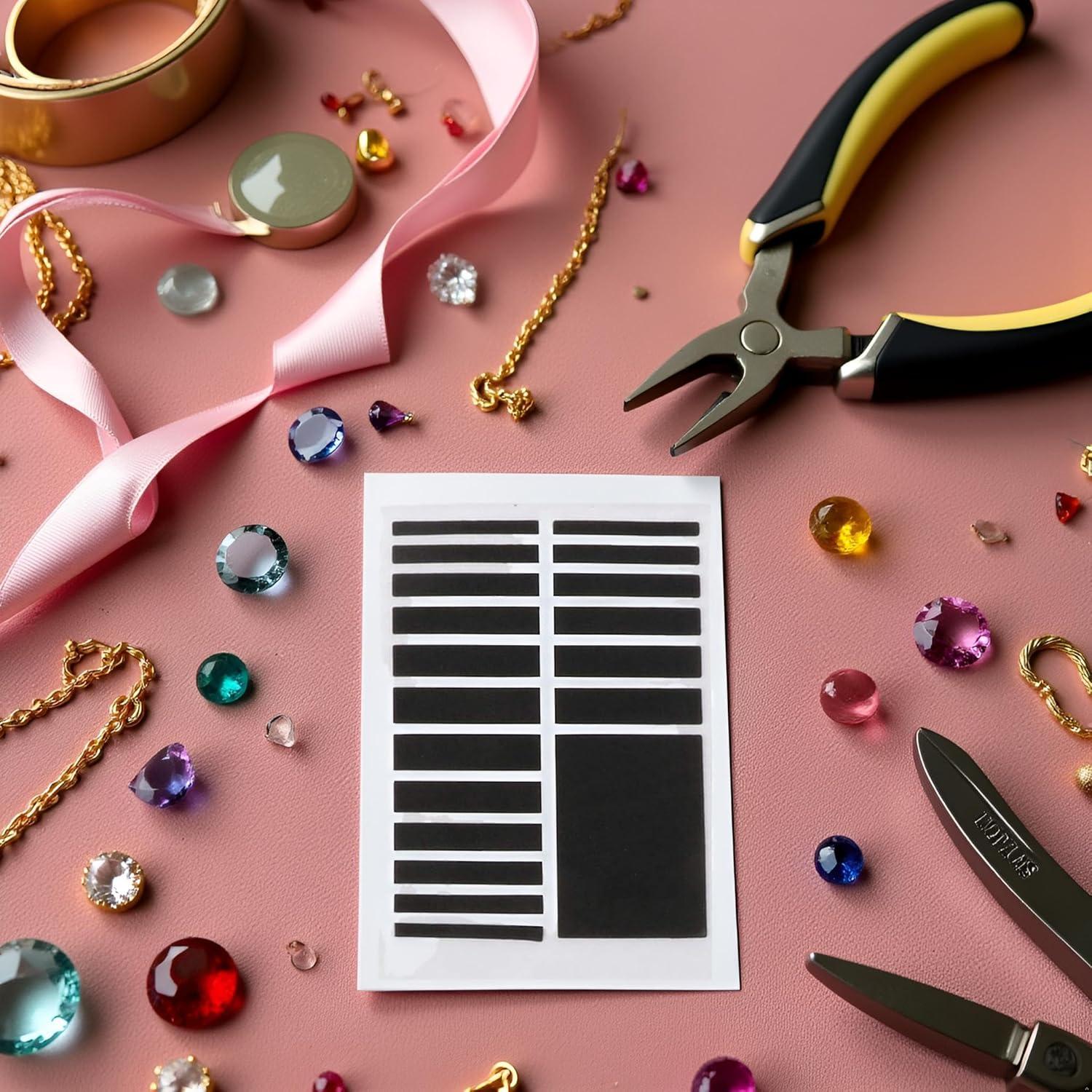 Ajustador de Tamaño de Anillo Invisible Negro Galepromot 6 Piezas