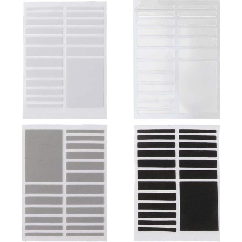 Ajustador de Tamaño de Anillo Invisible Negro Galepromot 6 Piezas