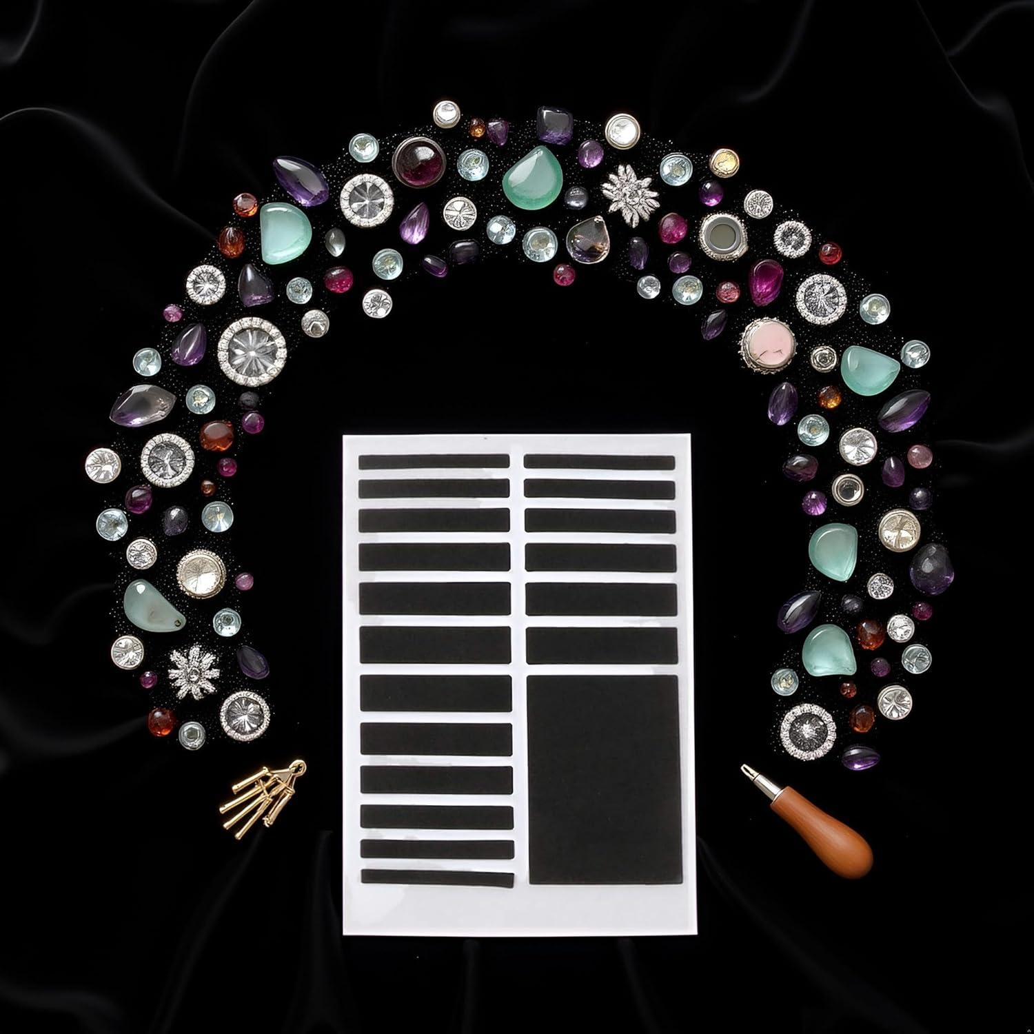 Ajustador de Tamaño de Anillo Invisible Negro Galepromot 6 Piezas