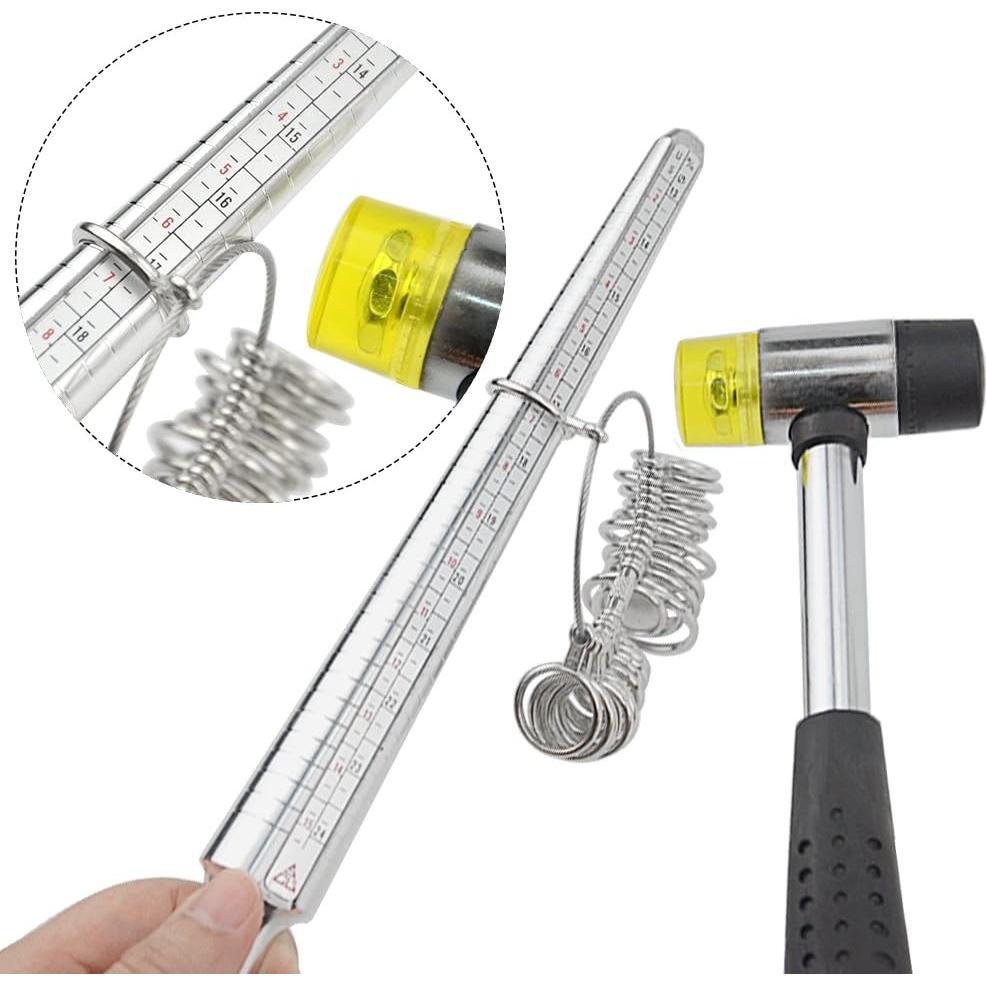 Juego de Herramientas de Medición de Tamaño de Anillo TOVOT