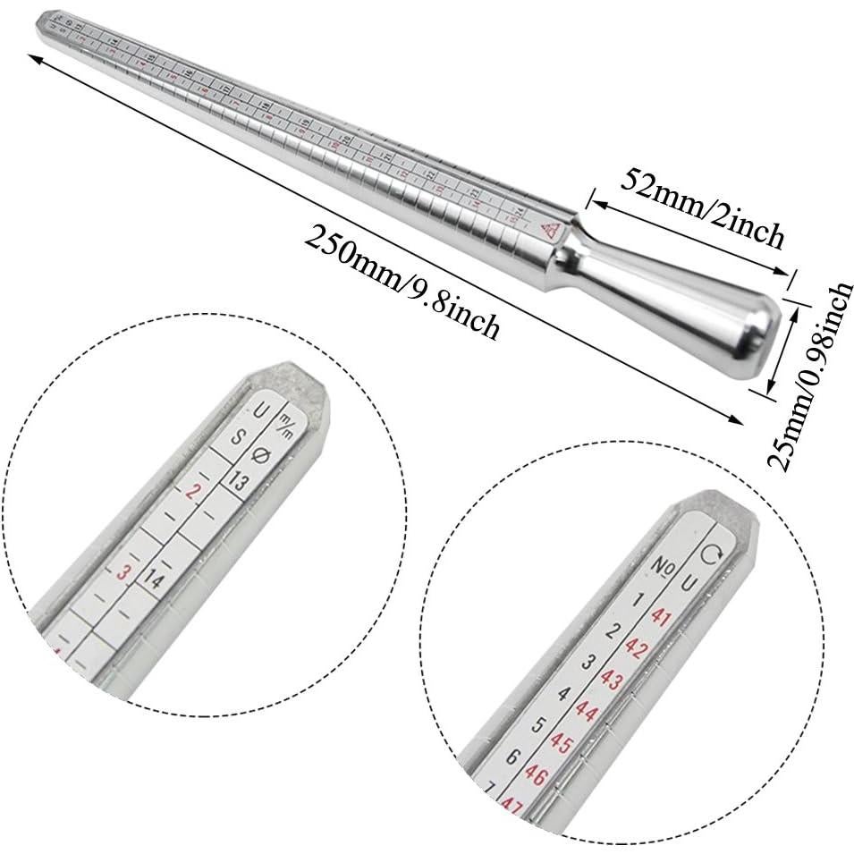 Juego de Herramientas de Medición de Tamaño de Anillo TOVOT