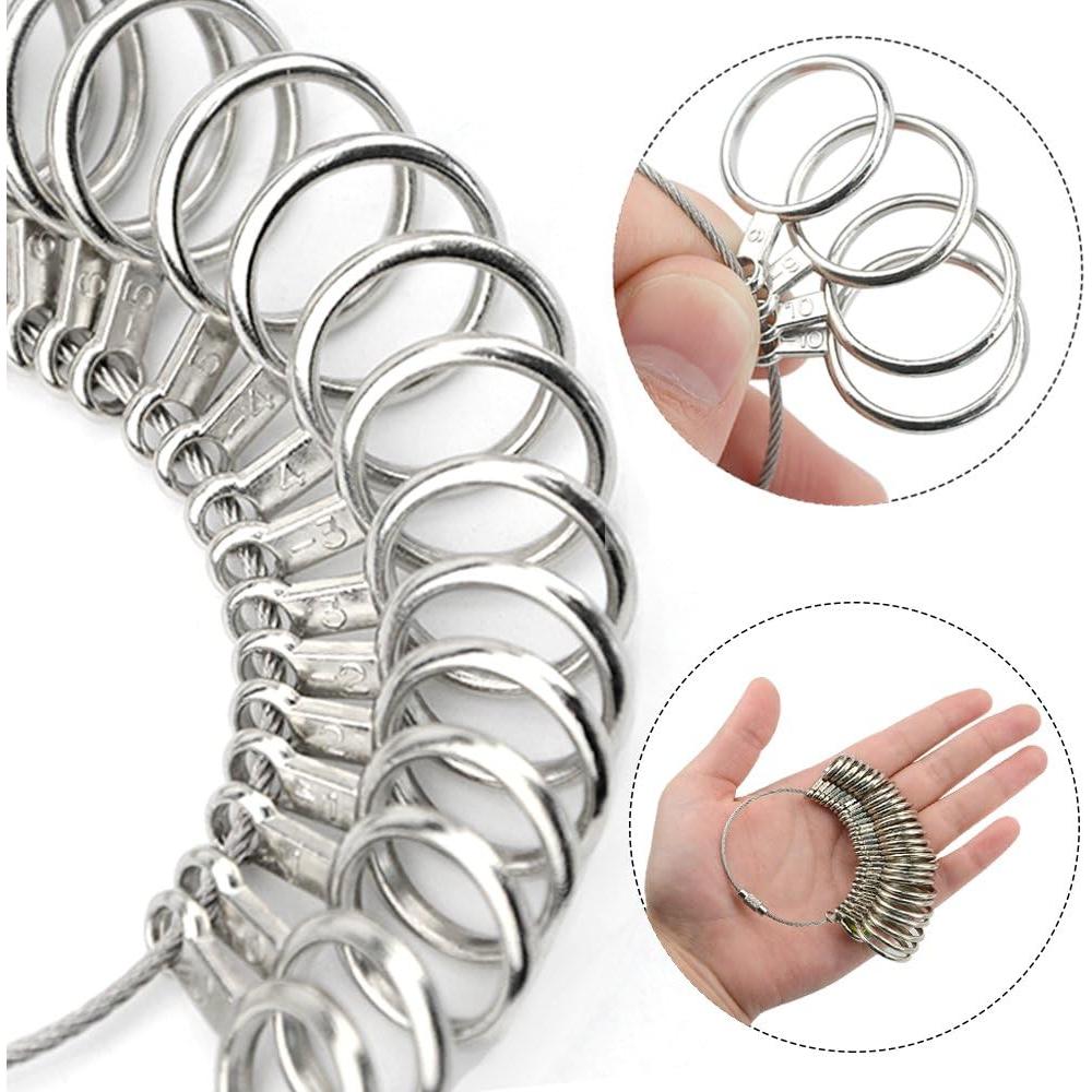 Juego de Herramientas de Medición de Tamaño de Anillo TOVOT