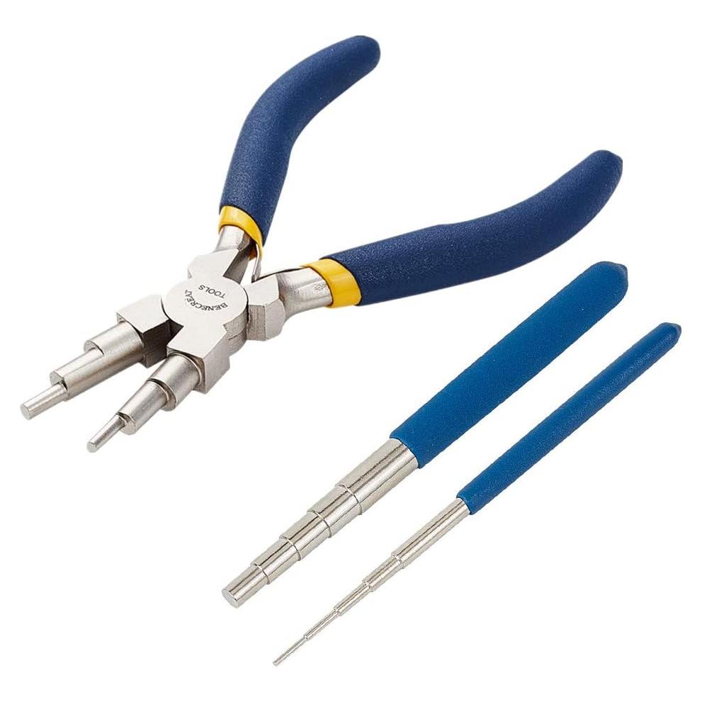 Herramienta de Bucle de Alambre BENECREAT 2Pcs Mandriles y Alicate 6 en 1
