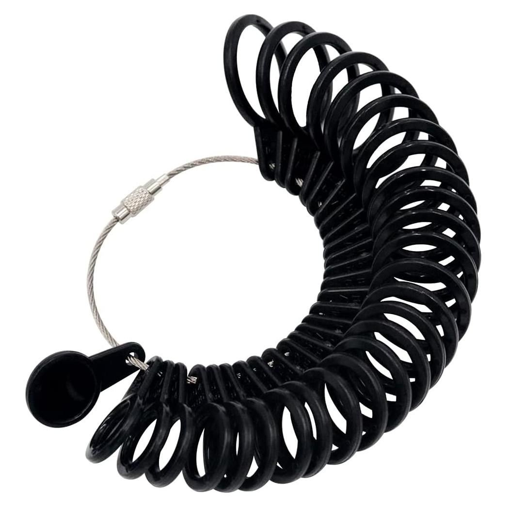 MMOBIEL Medidor de Tamaño de Anillo 27 Pcs US 1-15 EU A-Z