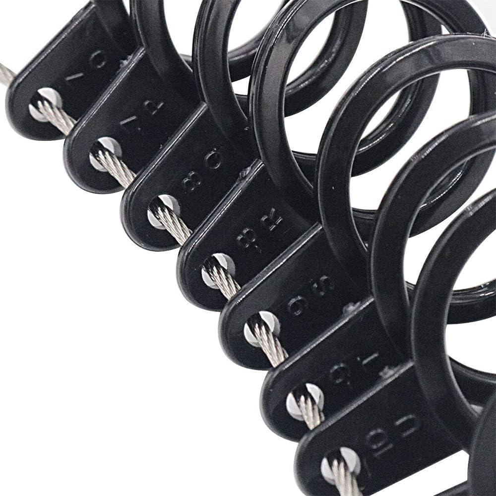 MMOBIEL Medidor de Tamaño de Anillo 27 Pcs US 1-15 EU A-Z
