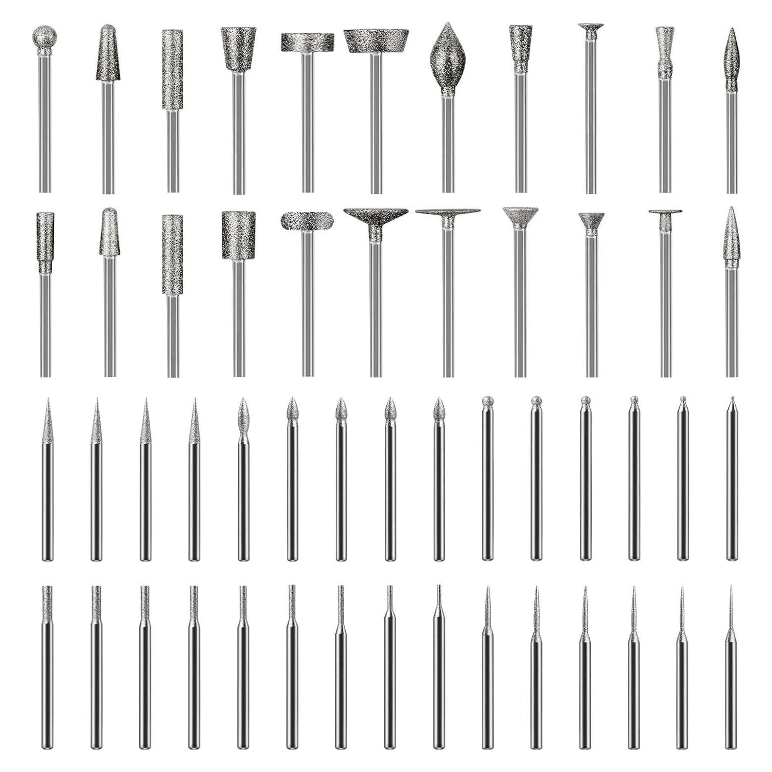 Kit de Pulido YURINWOO 52 Piezas Brocas Diamante 3mm