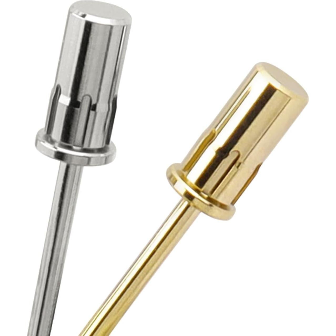 2 Piezas Bit de Mandril para Uñas Bestgle 2.35mm Acero