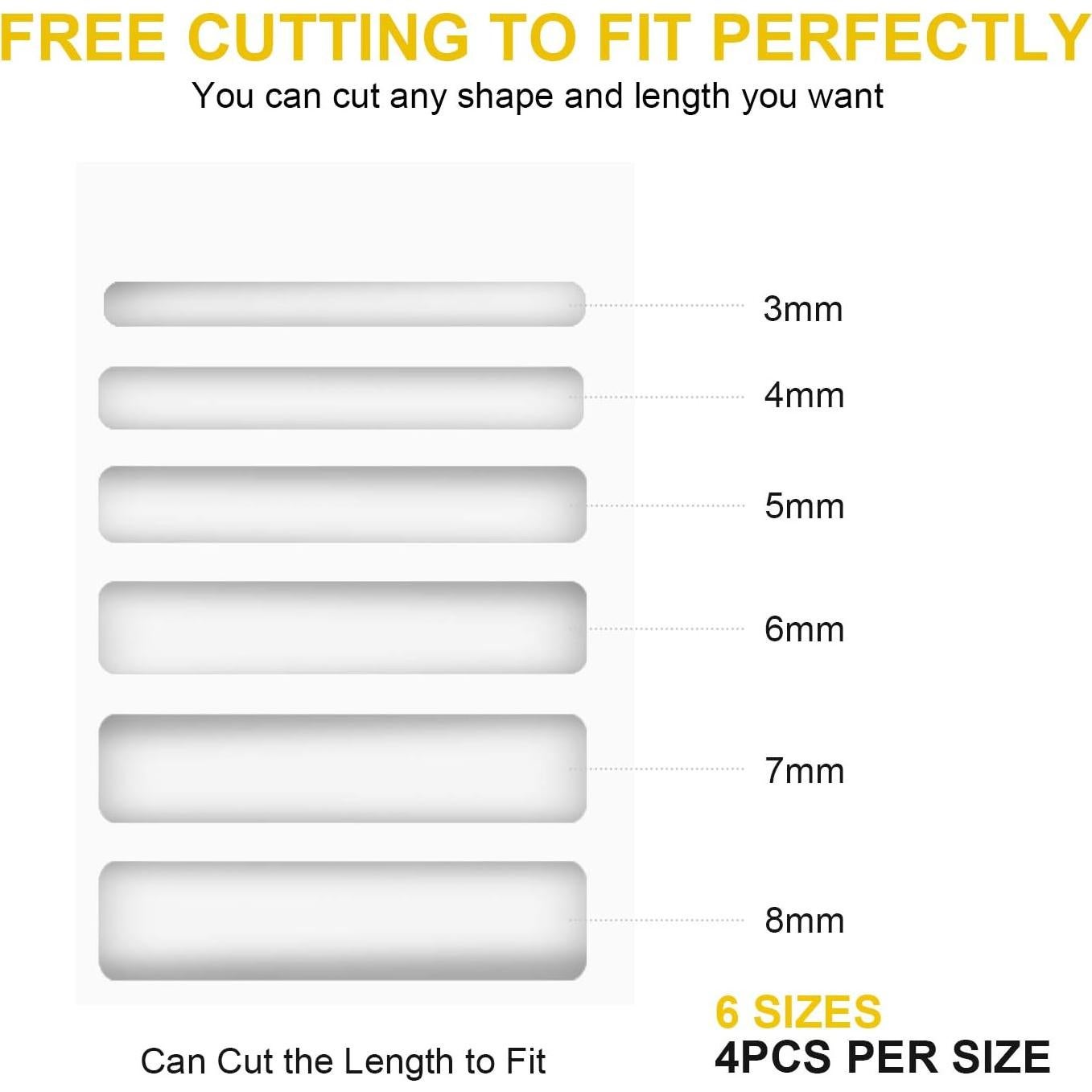 Ajustador de Tamaño de Anillo Feramox 48 PCS Invisible