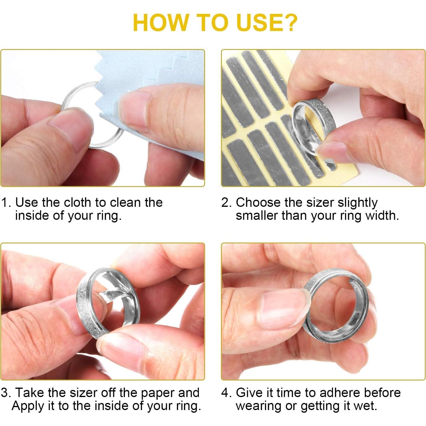 Ajustador de Tamaño de Anillo Feramox 48 PCS Invisible