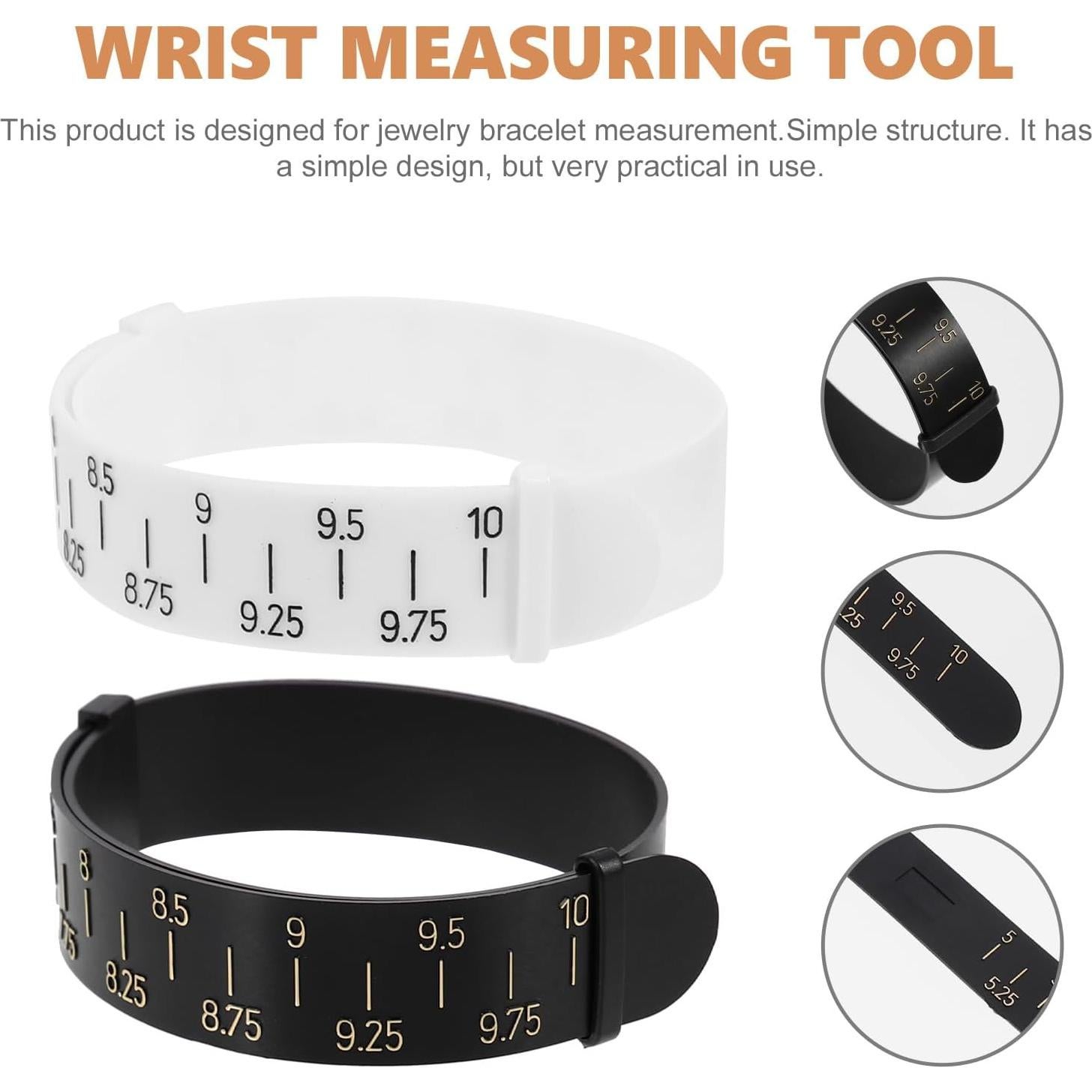 TOPPERFUN 8 Piezas Medidor de Pulseras y Anillos Universal