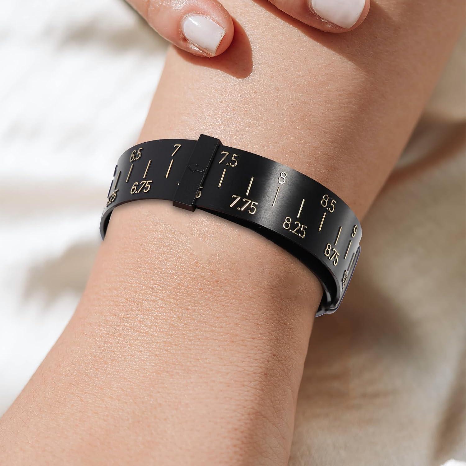 TOPPERFUN 8 Piezas Medidor de Pulseras y Anillos Universal