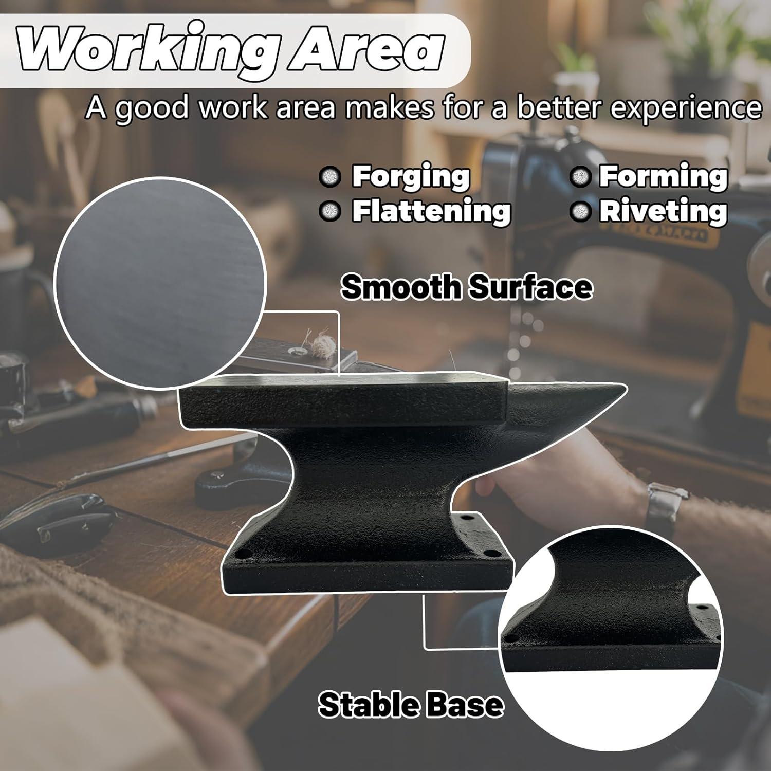 Juego de Yunque Mini Hyecen 1.36 kg con Martillo de Goma