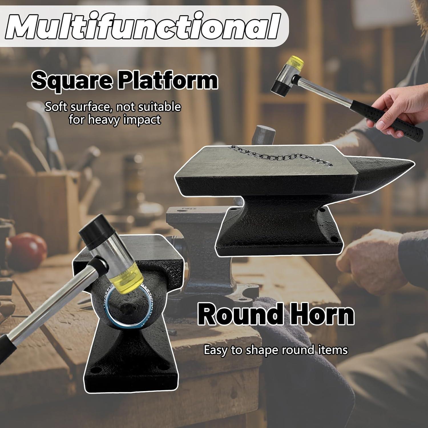 Juego de Yunque Mini Hyecen 1.36 kg con Martillo de Goma