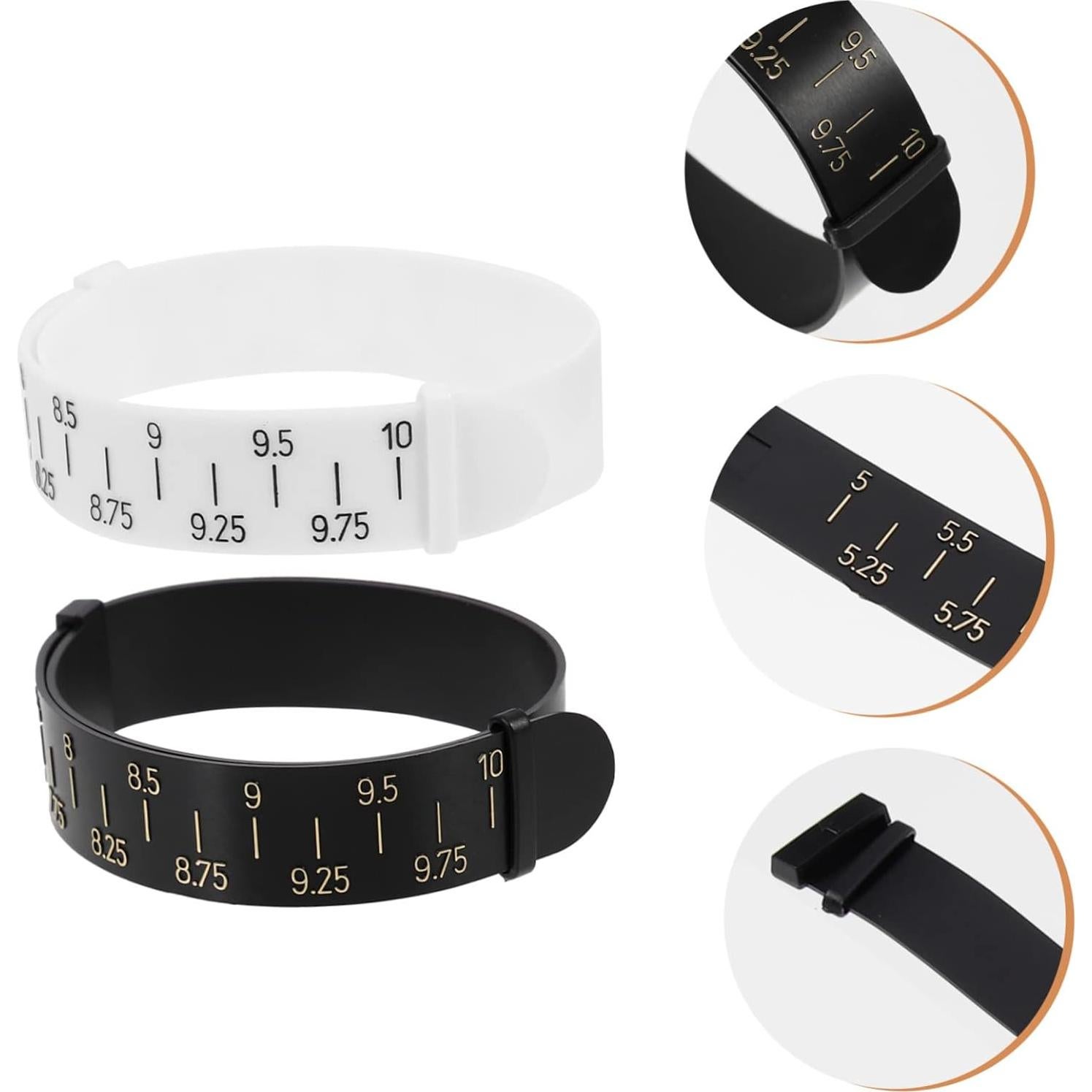 TOPPERFUN Medidor de Pulsera y Anillo 2 Piezas Reutilizable