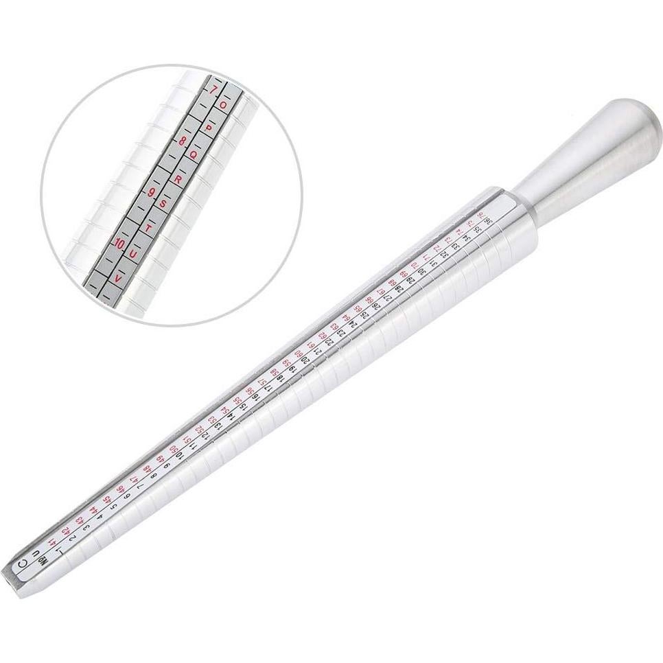 Medidor de Anillos Salmue Profesional para Dedos - Varilla de Medición