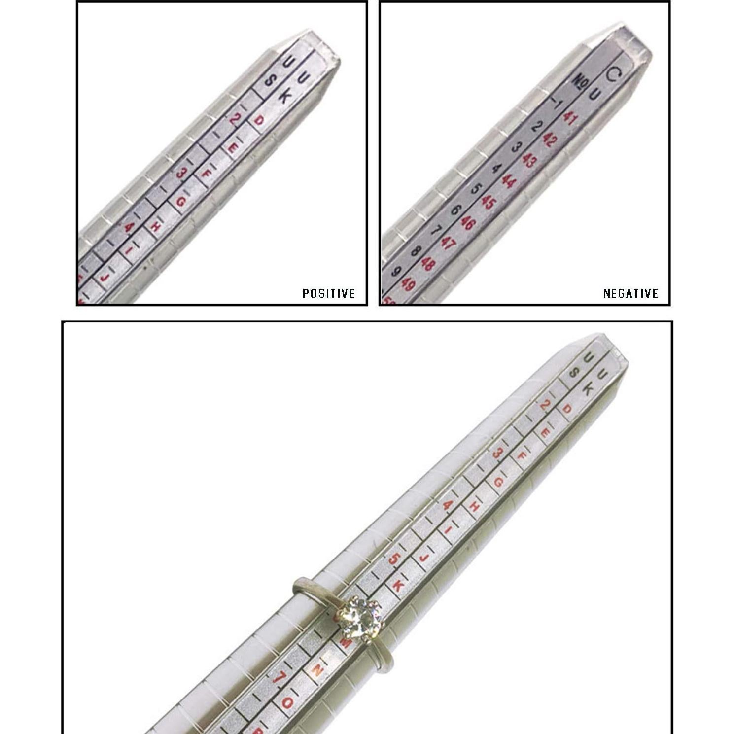 Medidor de Anillos Salmue Profesional para Dedos - Varilla de Medición