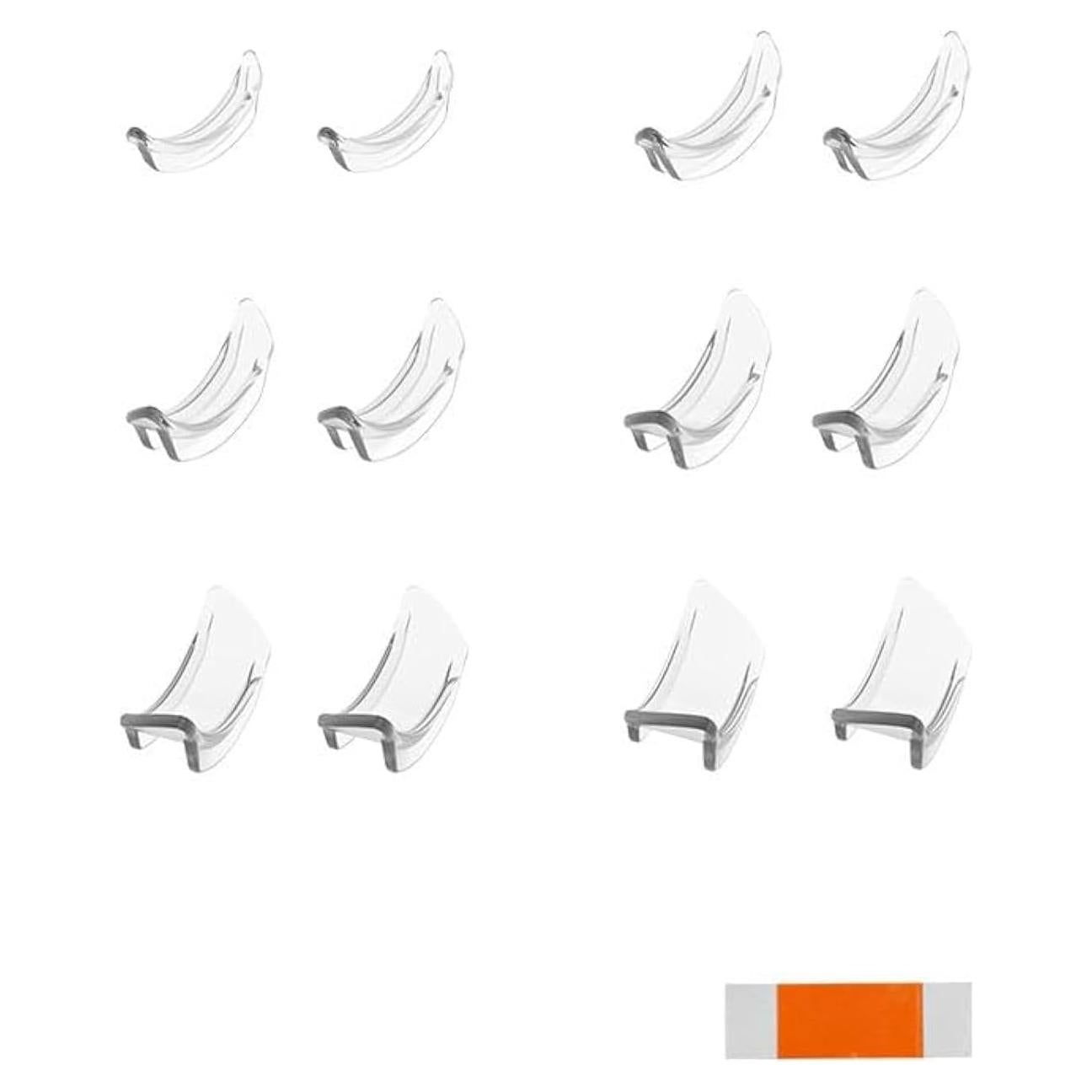 6 Pares de Ajustadores Transparentes para Anillos Jinshining