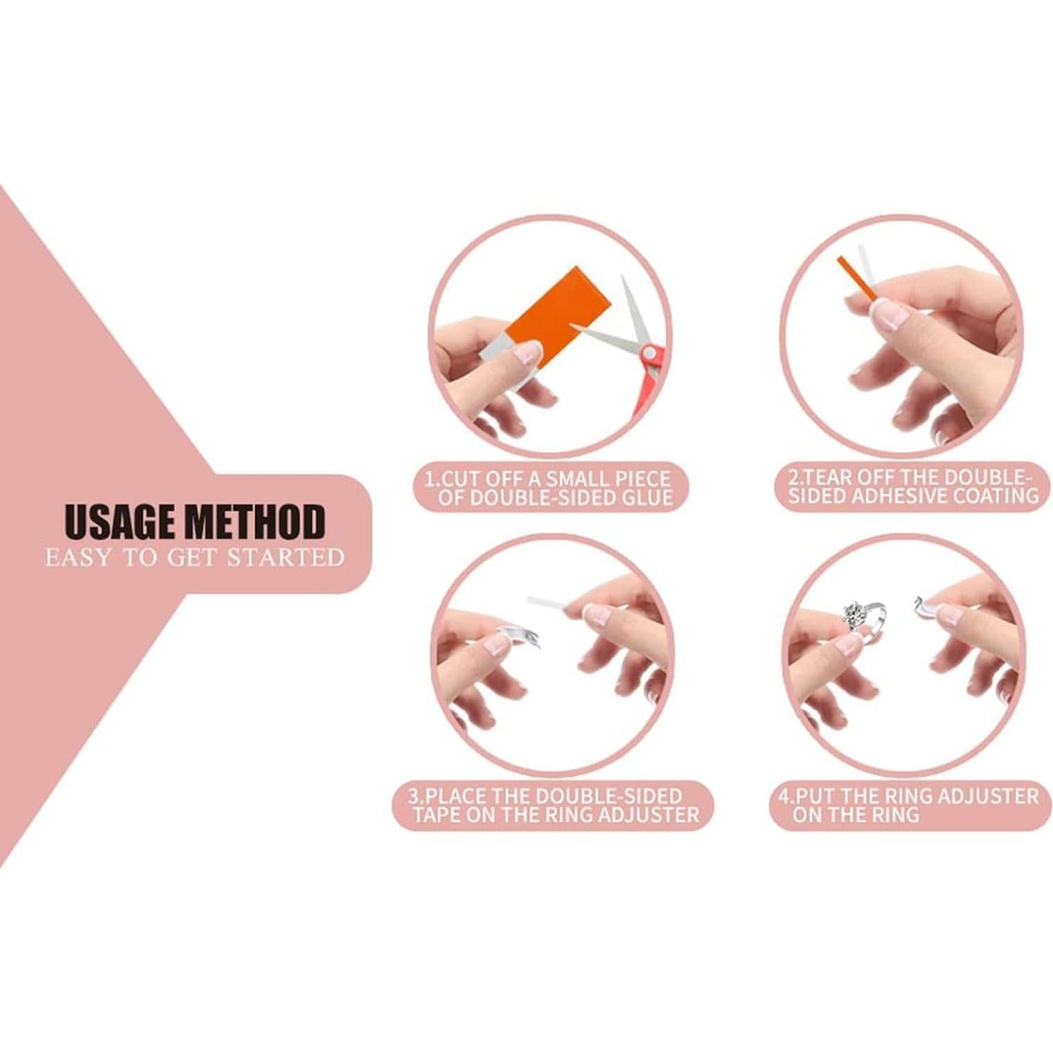 6 Pares de Ajustadores Transparentes para Anillos Jinshining