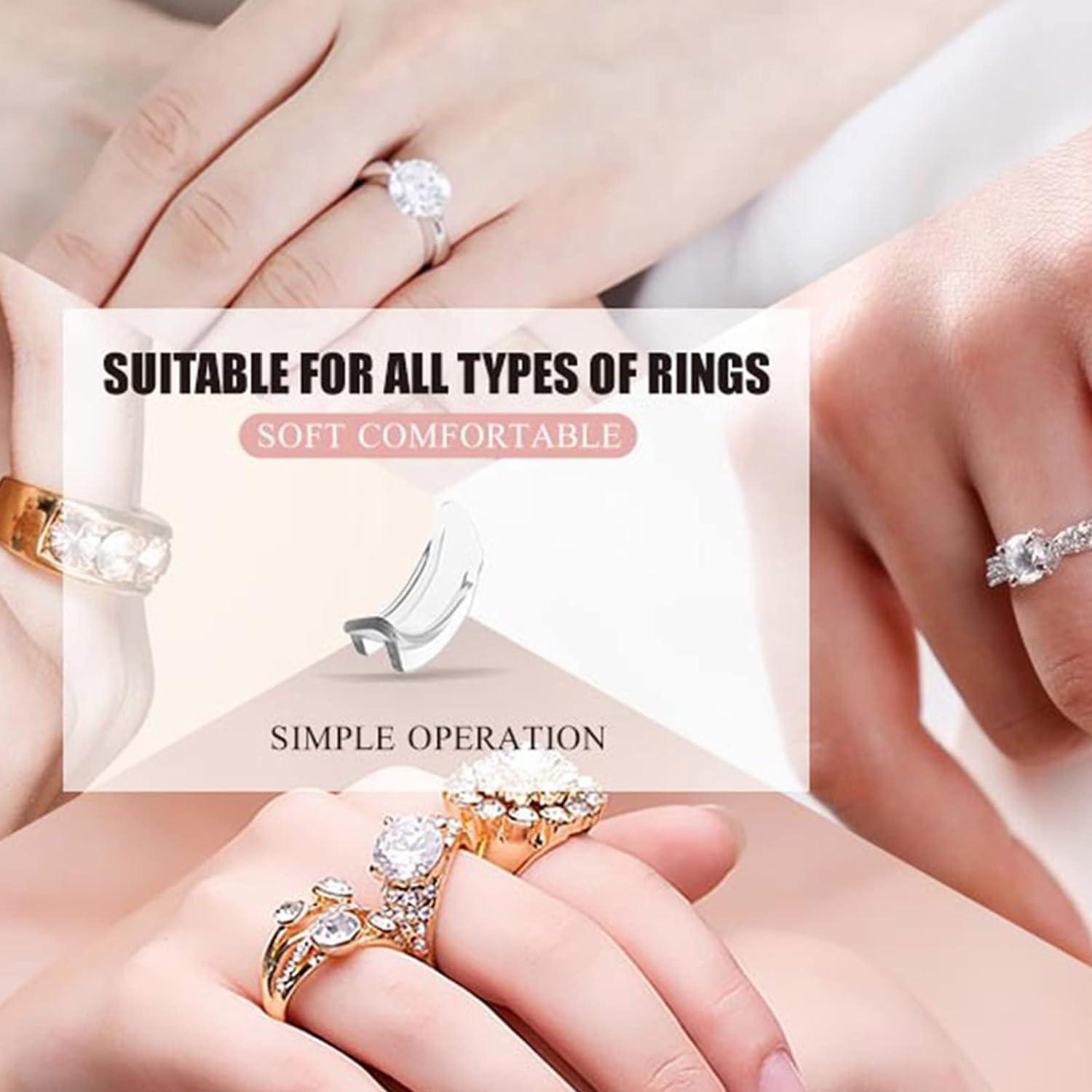 6 Pares de Ajustadores Transparentes para Anillos Jinshining