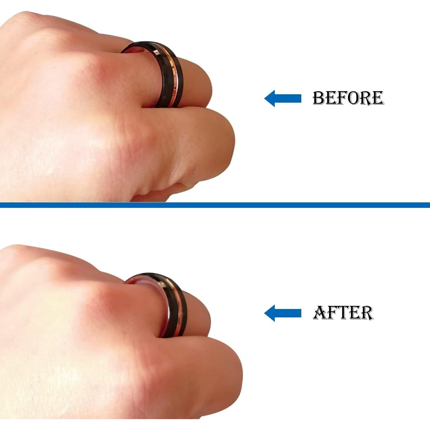 Ajustador de Tamaño de Anillo de Silicona ENHONG 57 PCS